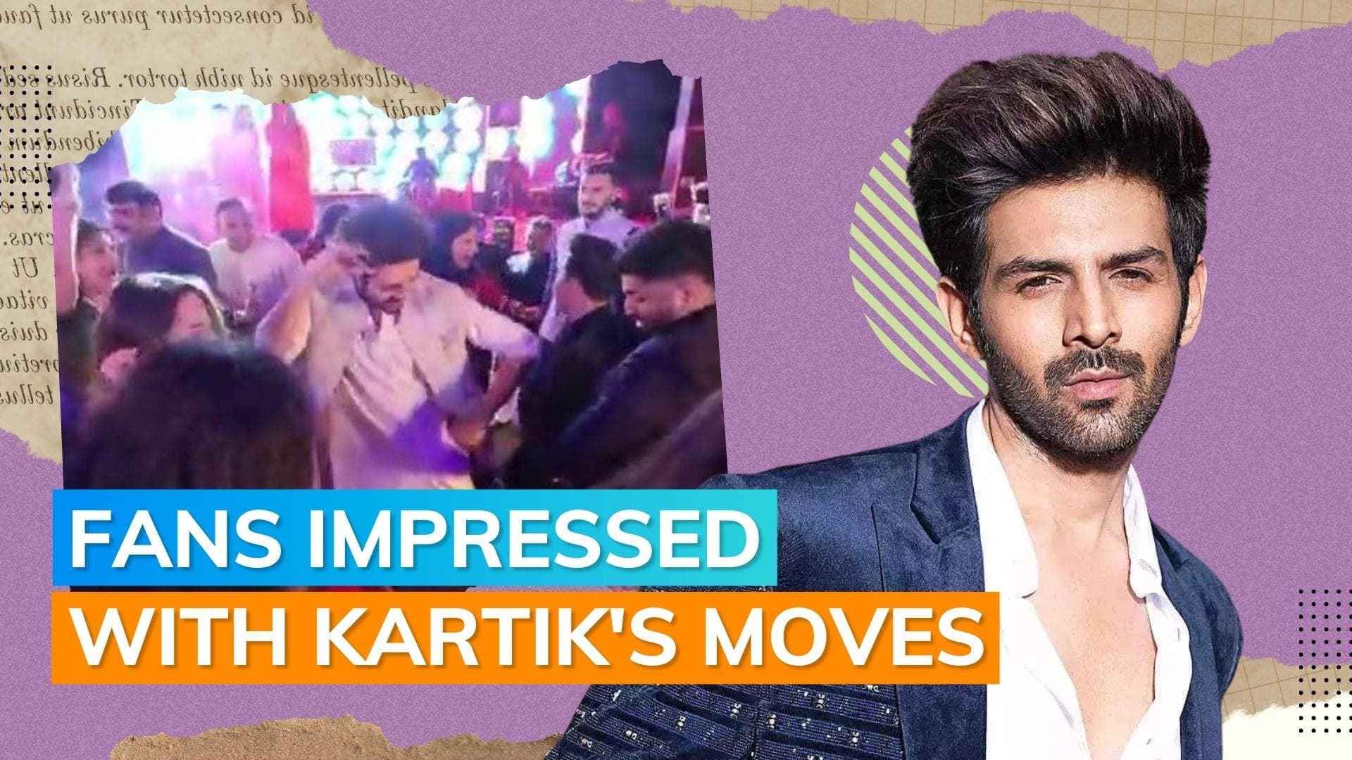 Kartik Aaryan dances his heart out on ‘Lollypop Lagelu’ and ‘Bolo Ta Ra Ra’ at a wedding. Watch