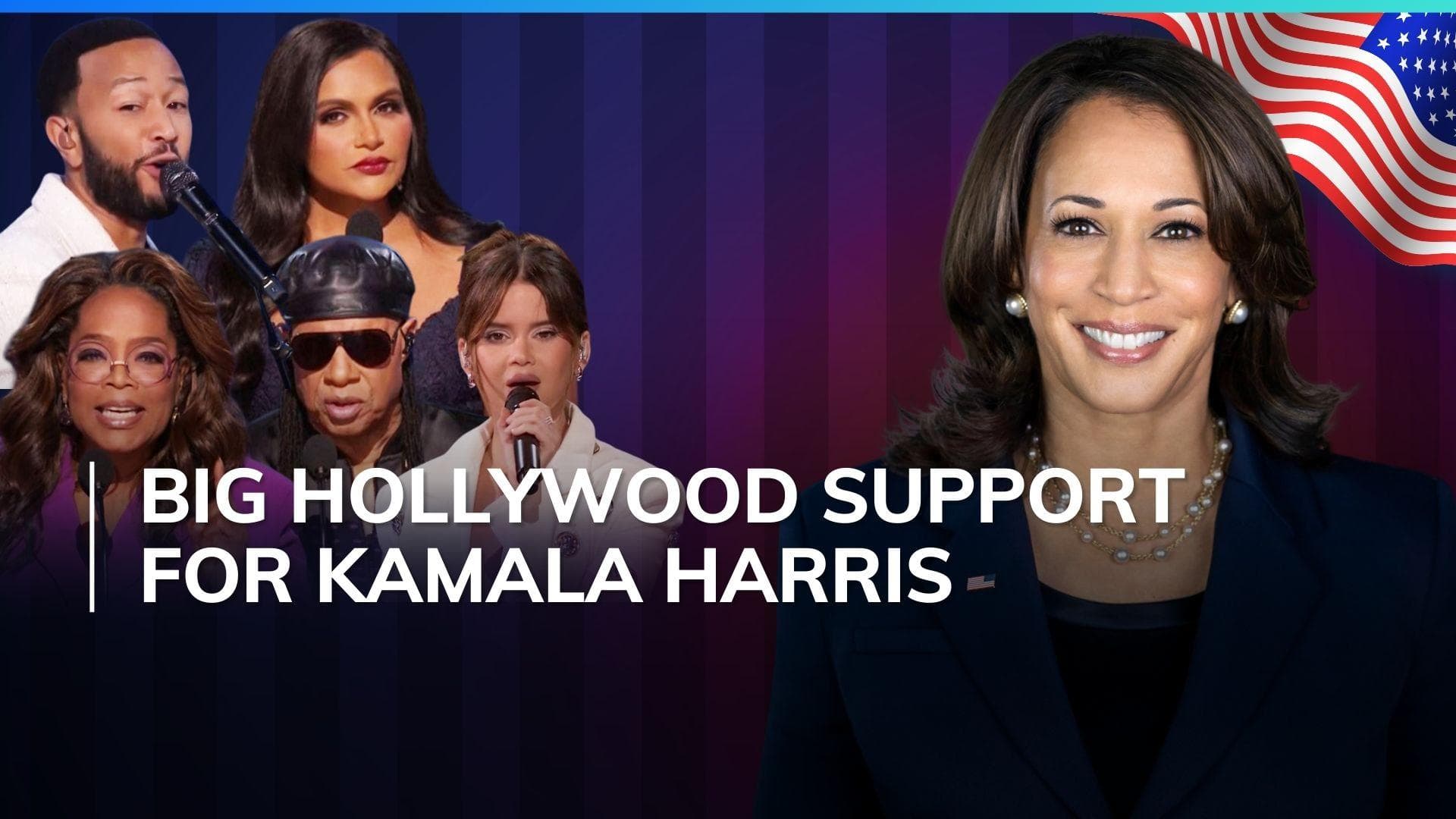 DNC 2024: John Legend, Marin Morris, Stevie Wonder and Mindy Kaling endorse Kamala Harris  