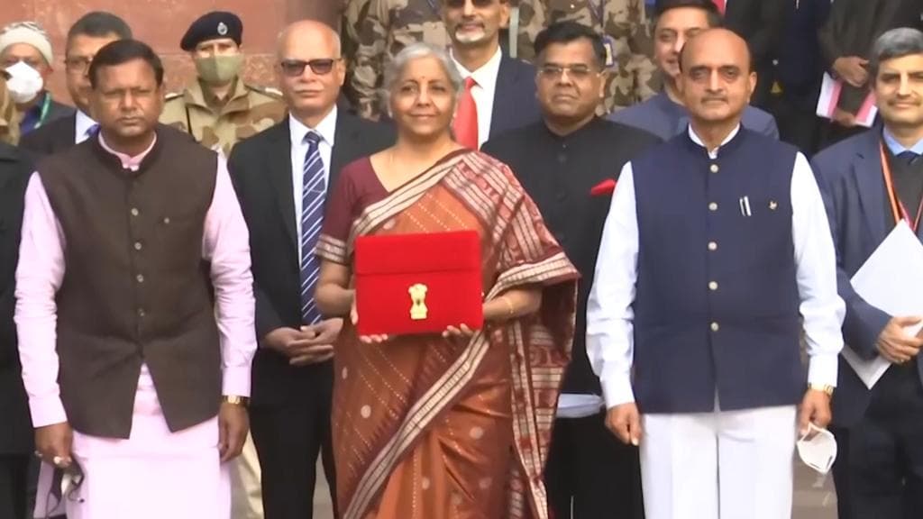 Budget 2022: Nirmala Sitharaman at Parliament with her 'bahi khata', set to present her 4th budget