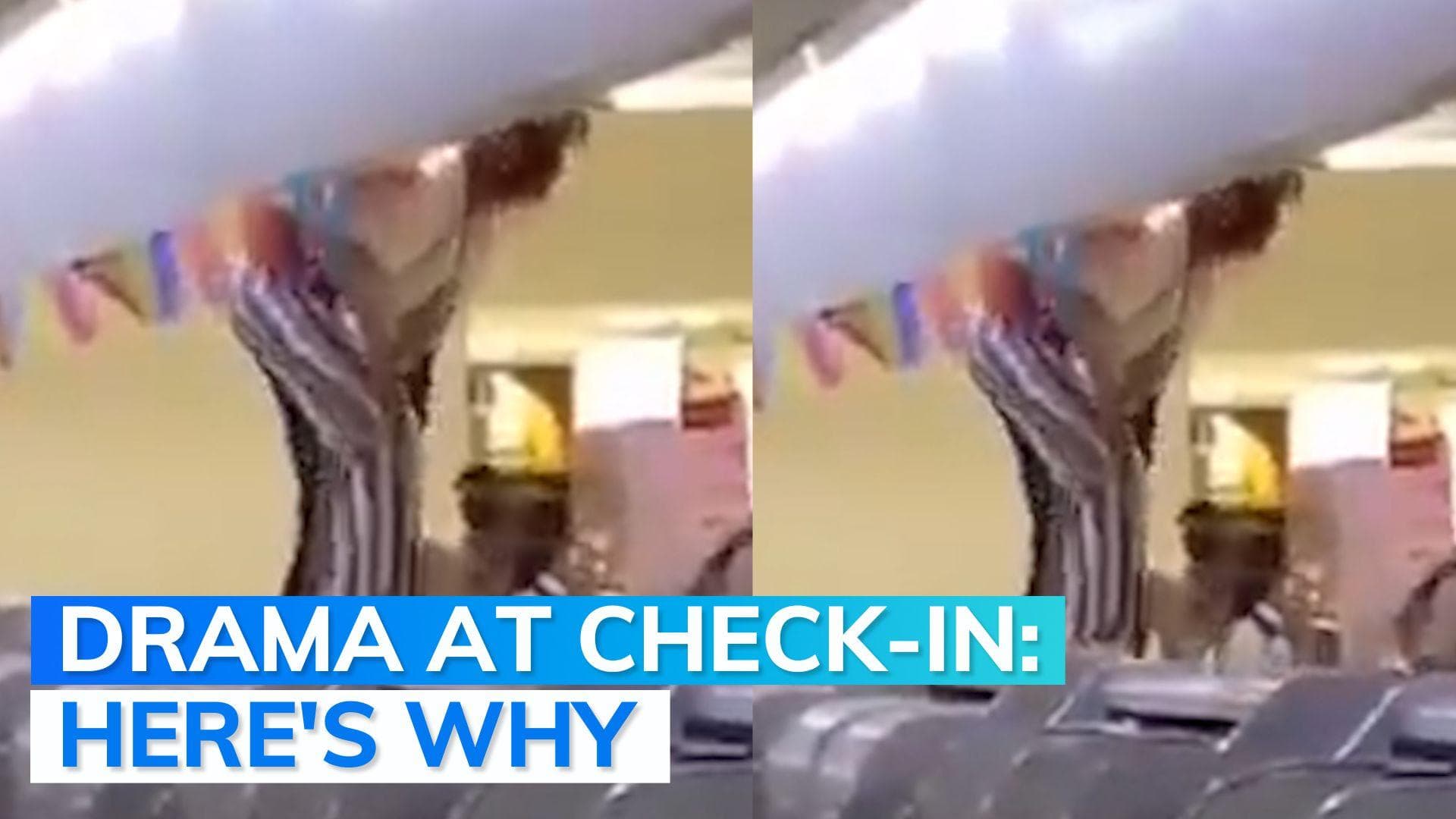 On Camera: woman assaults airline staff after missing flight at Mexico City 