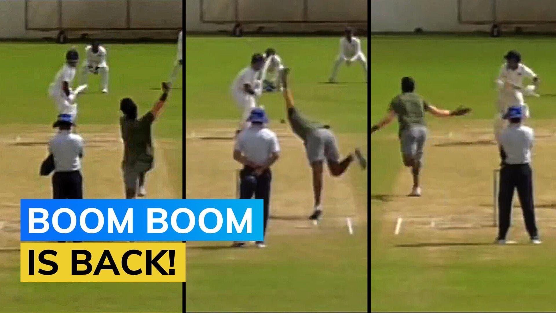 Jasprit Bumrah bowls with full force during practice match | Watch