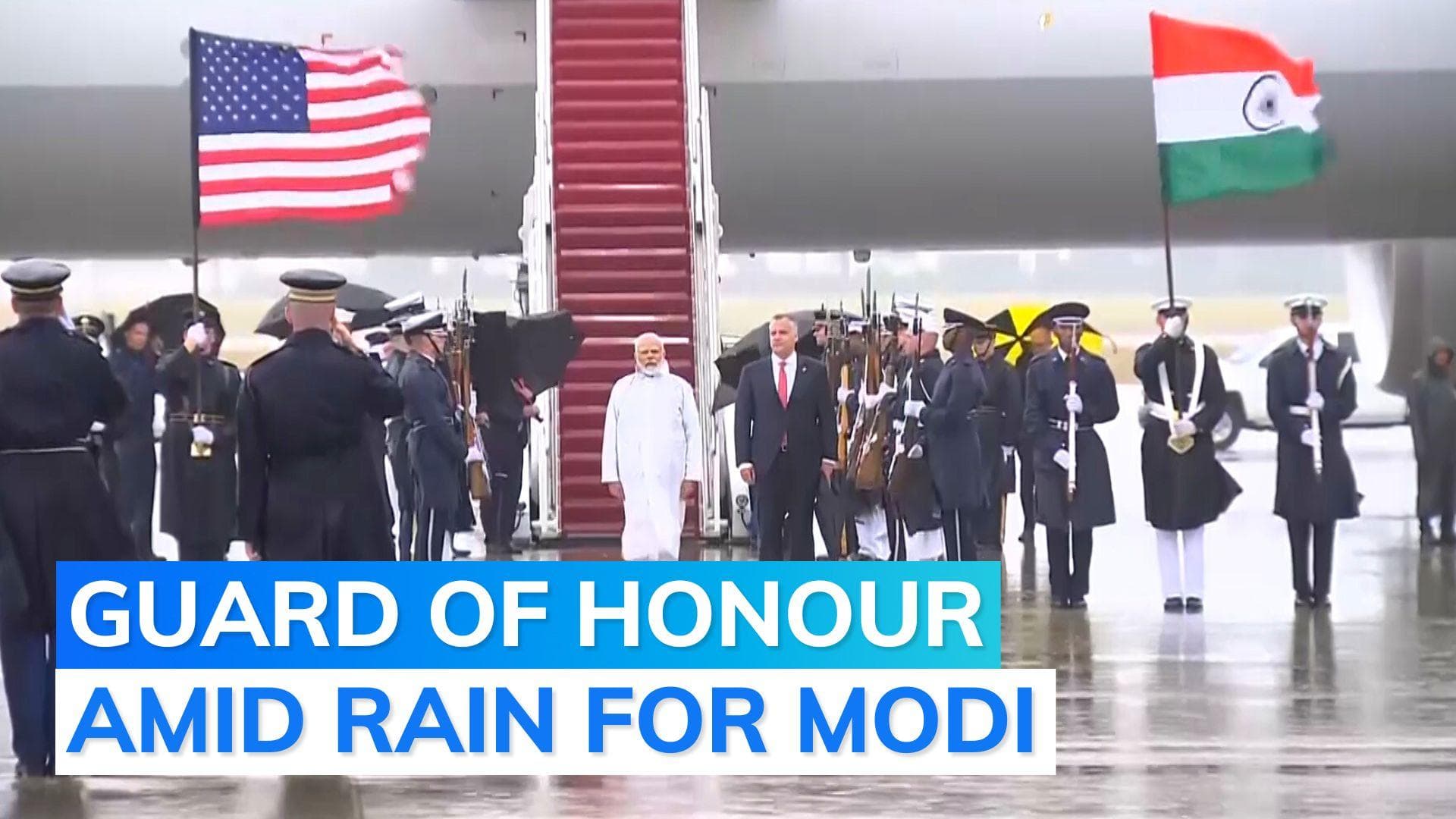 PM Modi arrives in Washington DC for second leg of US visit | Watch