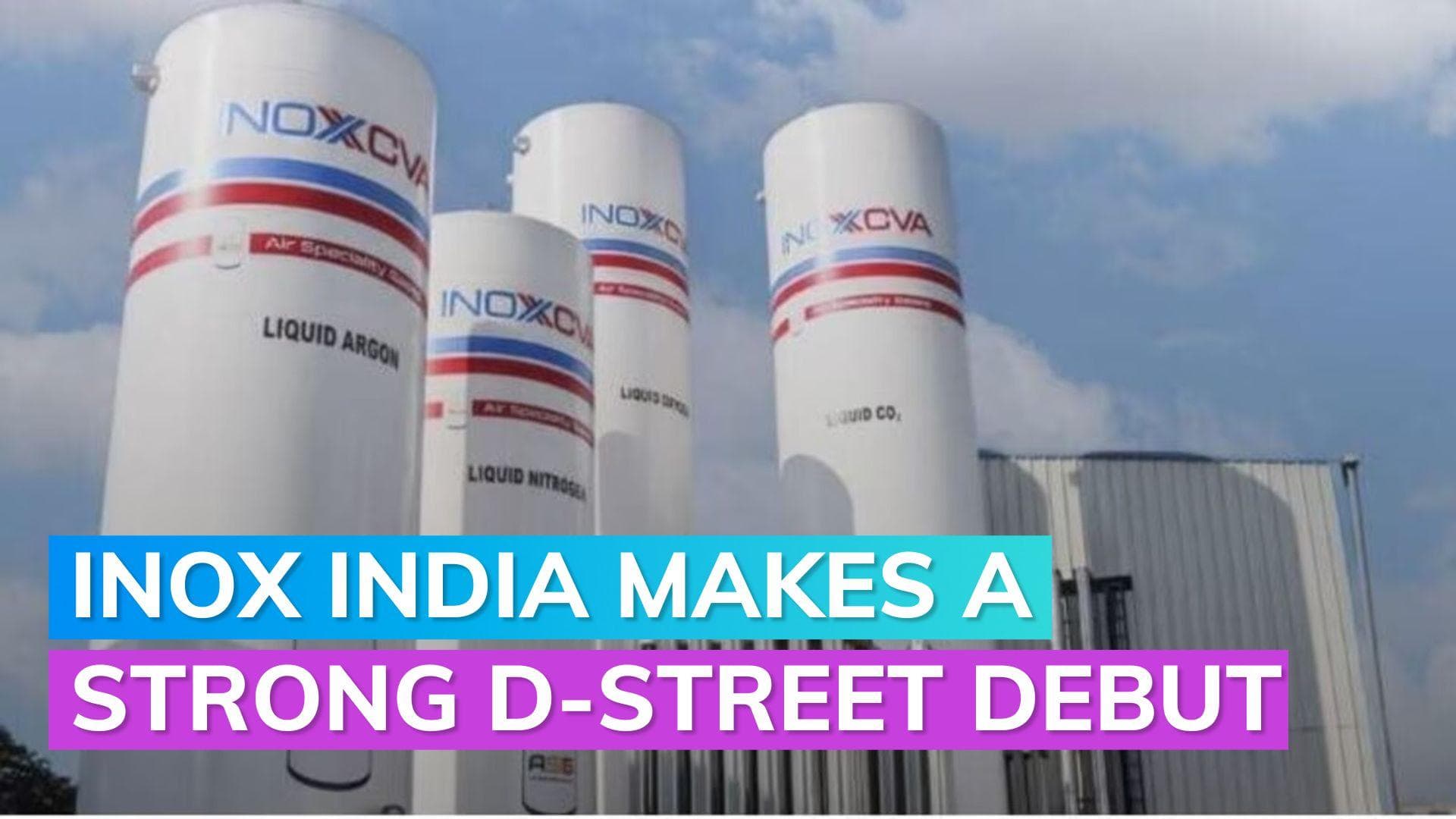 Inox India shares debut at 44% premium over the IPO price