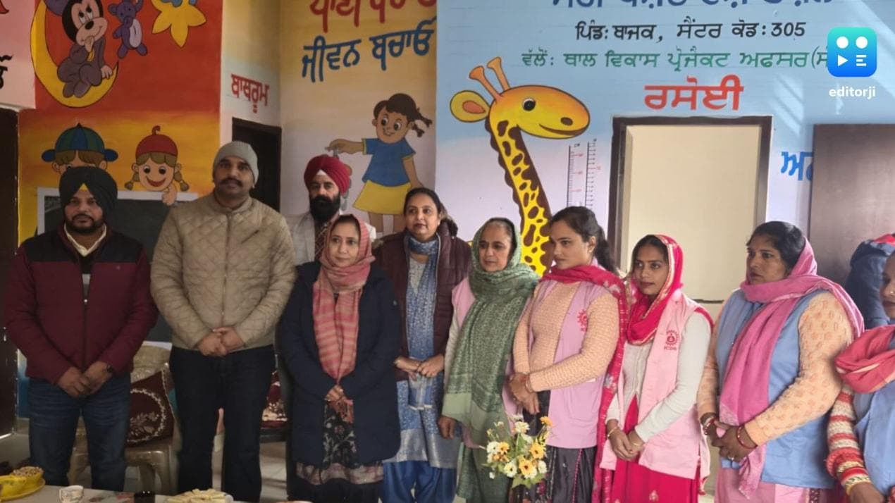 Punjab Minister Dr. Baljit Kaur conducts surprise inspection at Bathinda's Anganwadi centers
