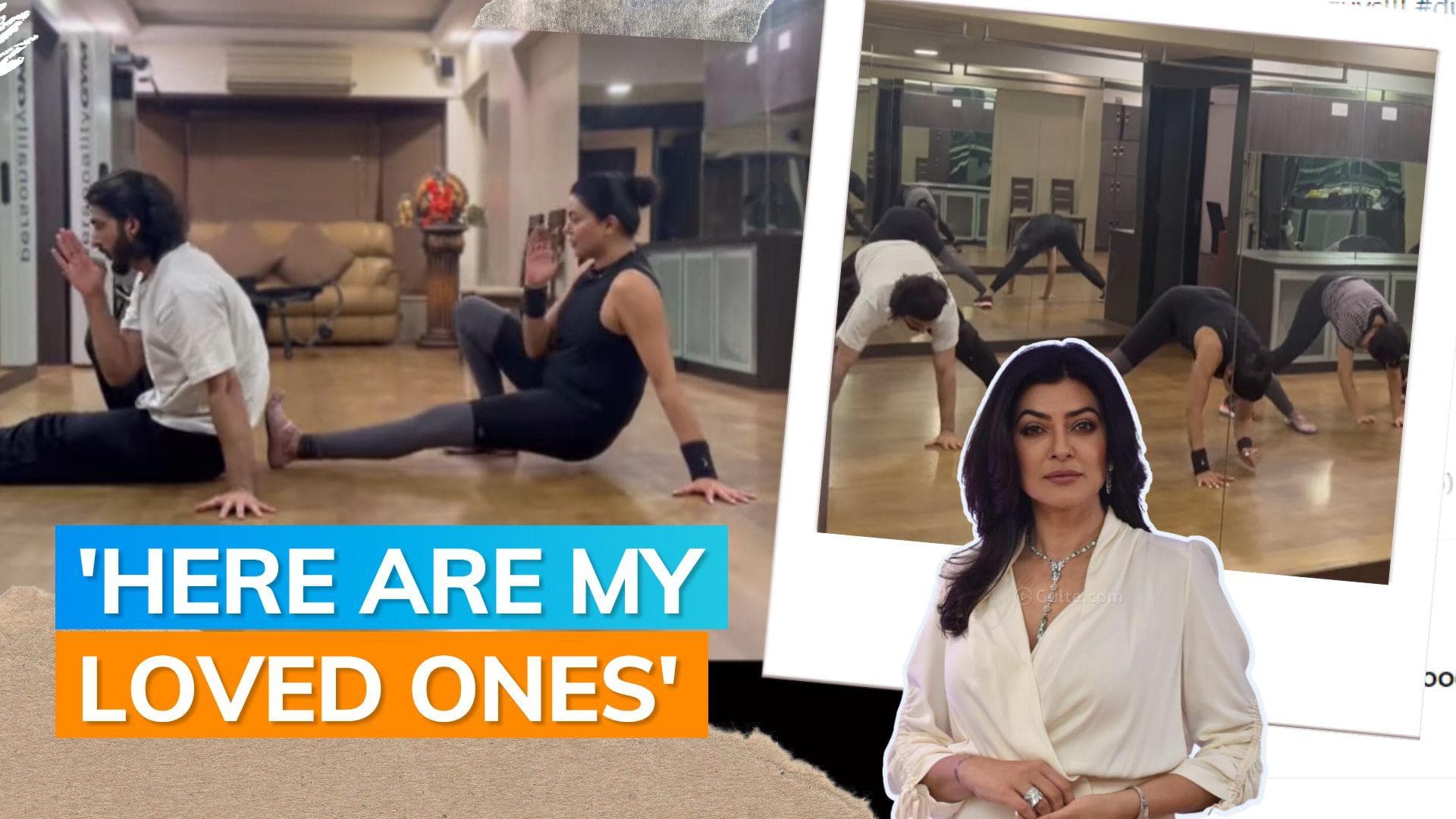 Sushmita Sen works out with ex-boyfriend Rohman Shawl, netizens wonder if they are together