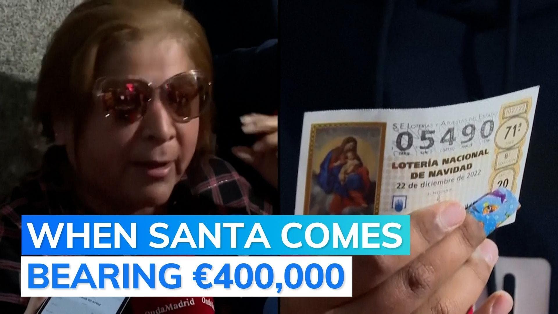Spain's Christmas lottery brings joy to an unemployed woman