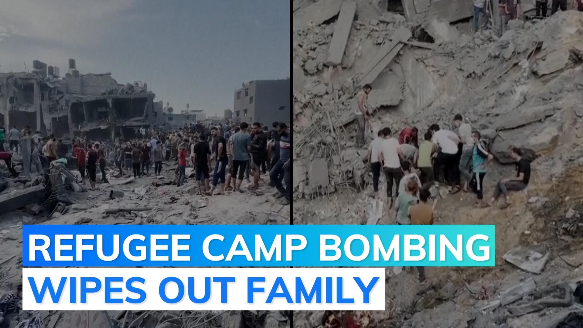 Al Jazeera engineer's 19 family members killed in Gaza refugee camp strike