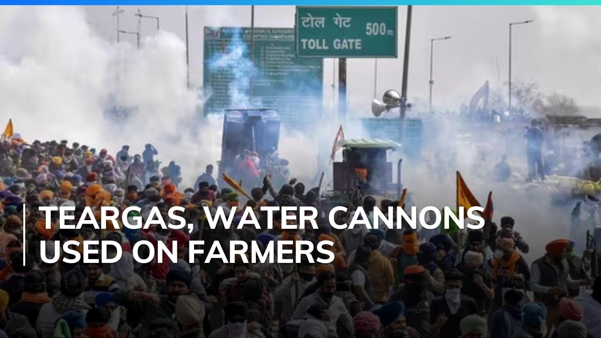 Farmers clash with police at Haryana border, many injured, some detained 