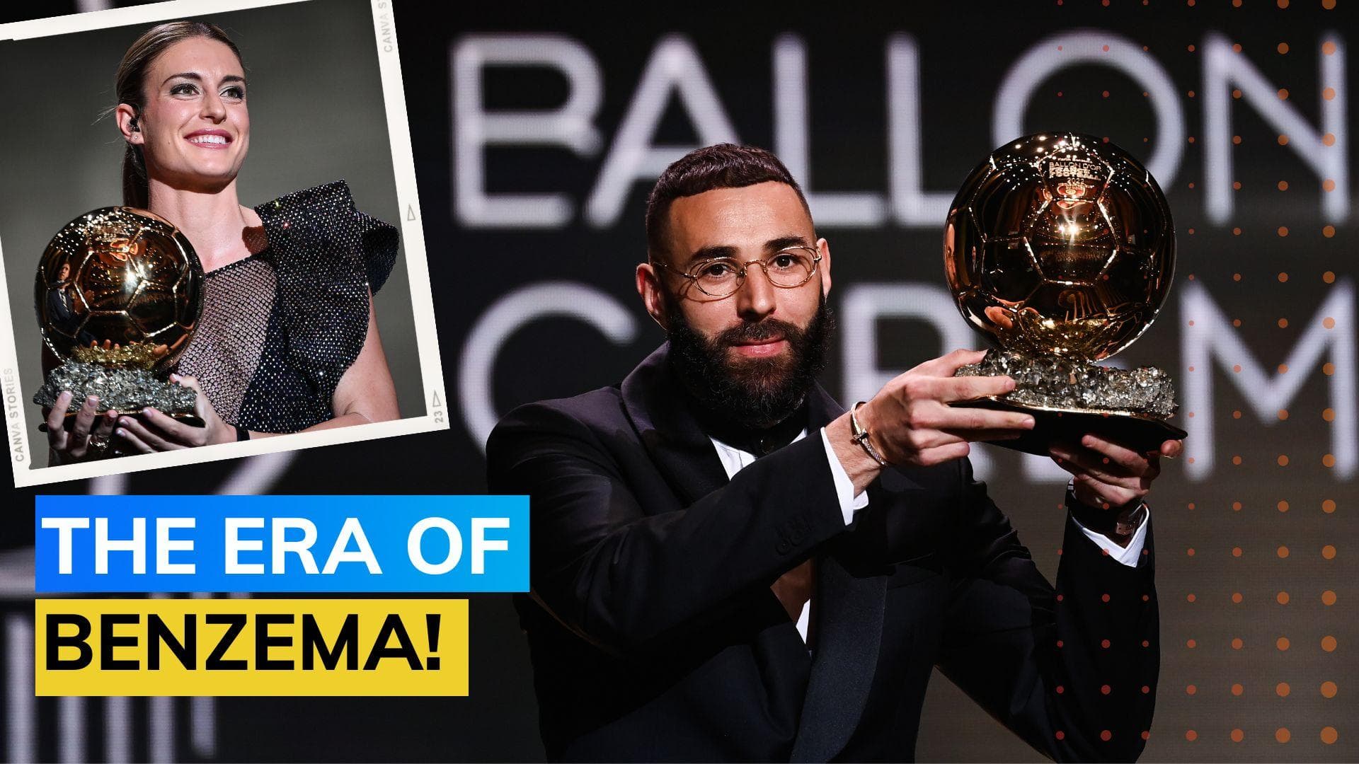 Watch! Real Madrid's Karim Benzema and Alexia Putellas win Ballon d’Or