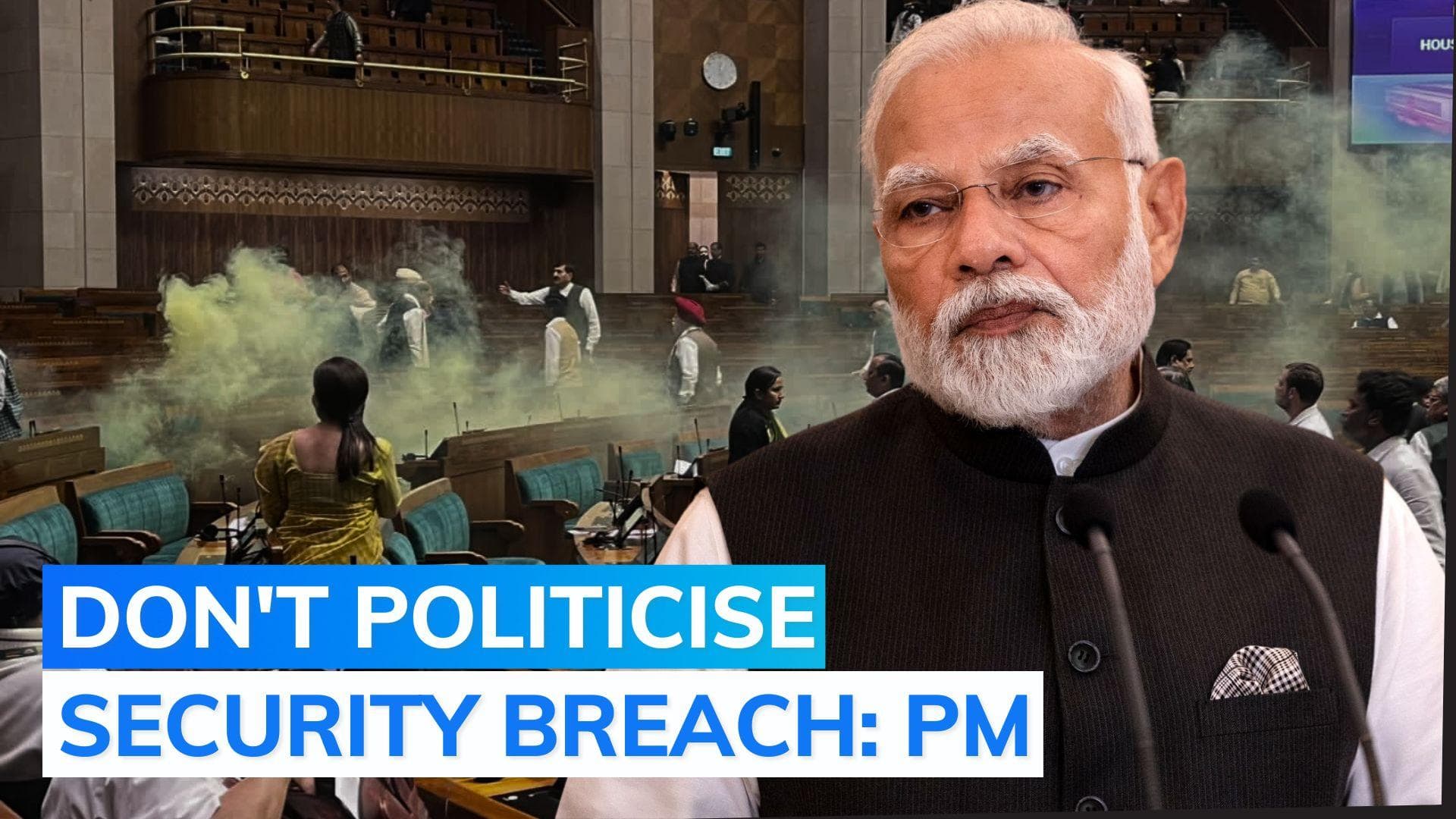 PM Modi: Parliament security breach serious issue, there should be no squabbling over it