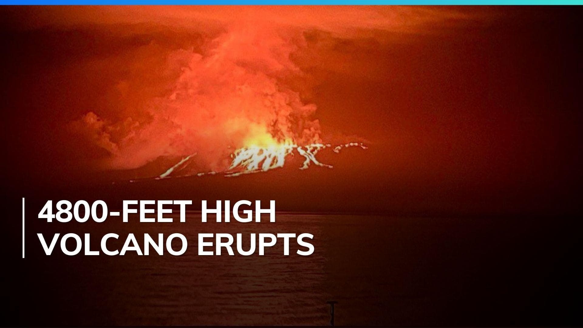 Galapagos volcano erupts after 4 years, blazing lava expelled into sea | Watch