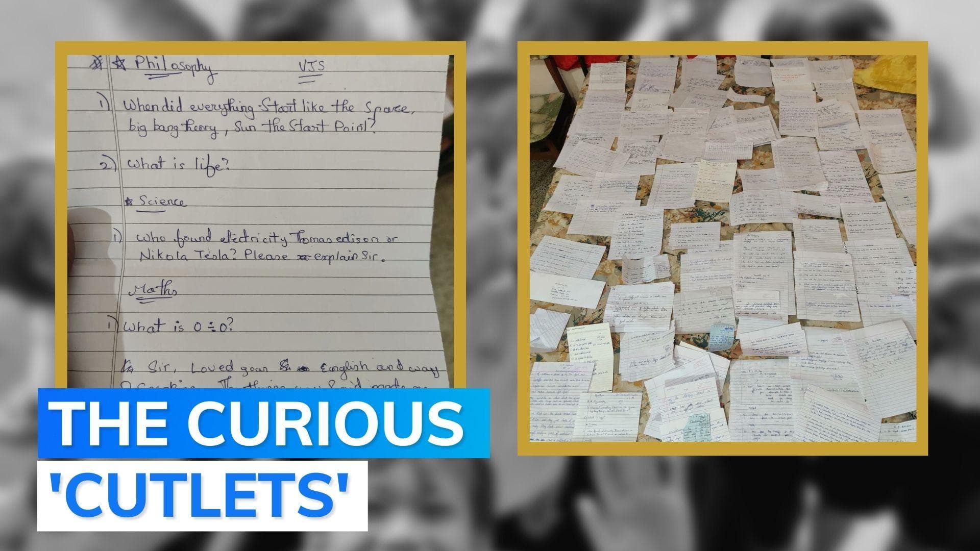 From chemistry to philosophy: students' questions leave teacher amazed