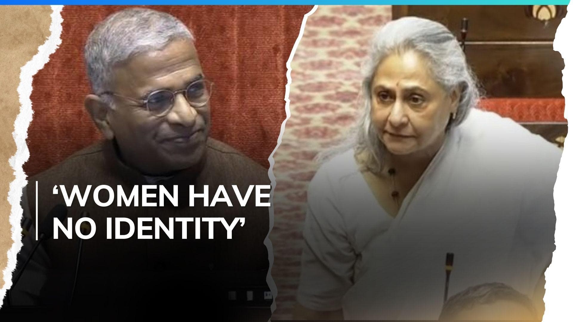 Jaya Bachchan gets irritated at being referred to as ‘Jaya Amitabh Bachchan’ in Rajya Sabha | Watch