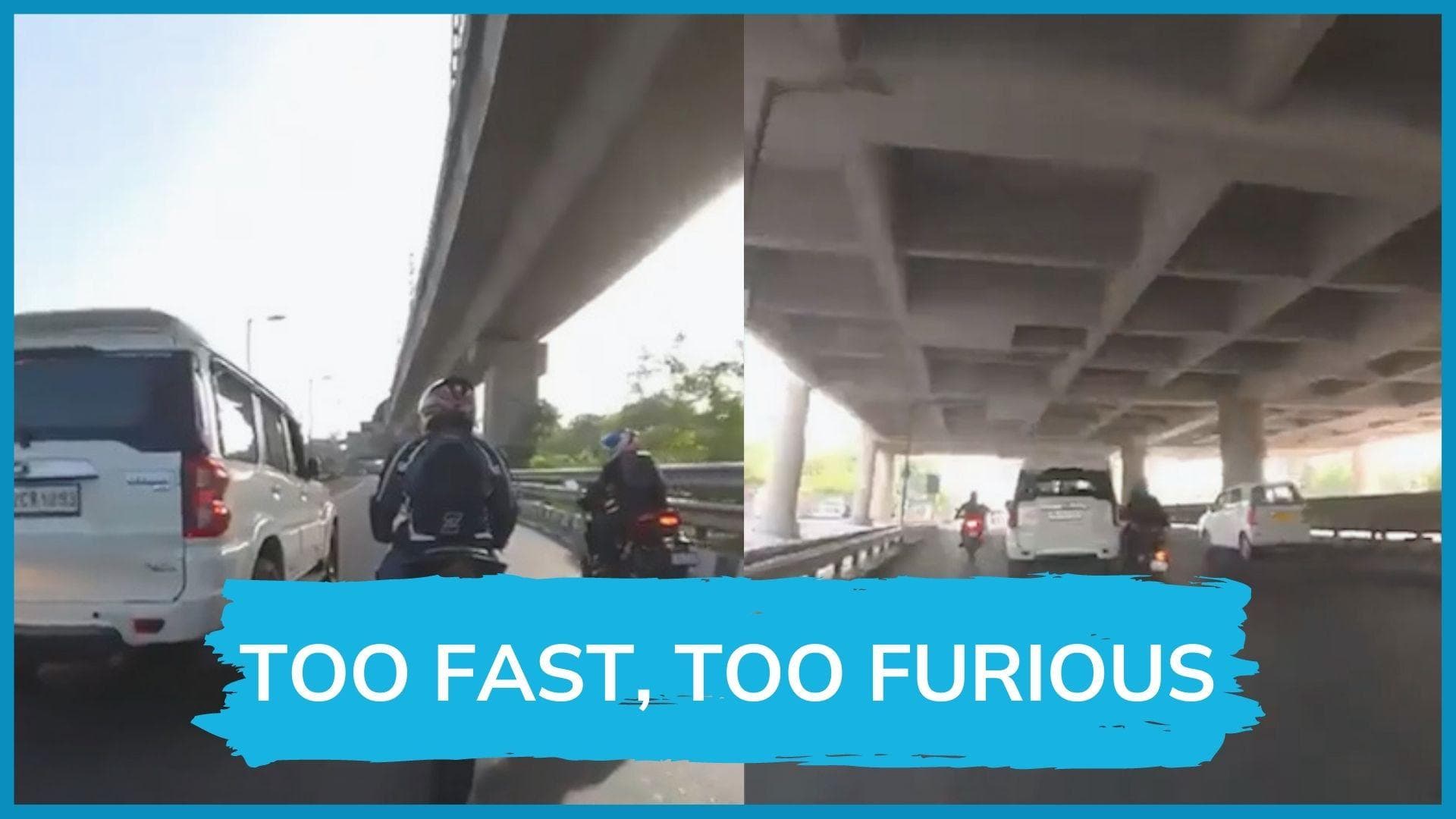 Caught on camera: Scorpio car hits biker and flees after an argument