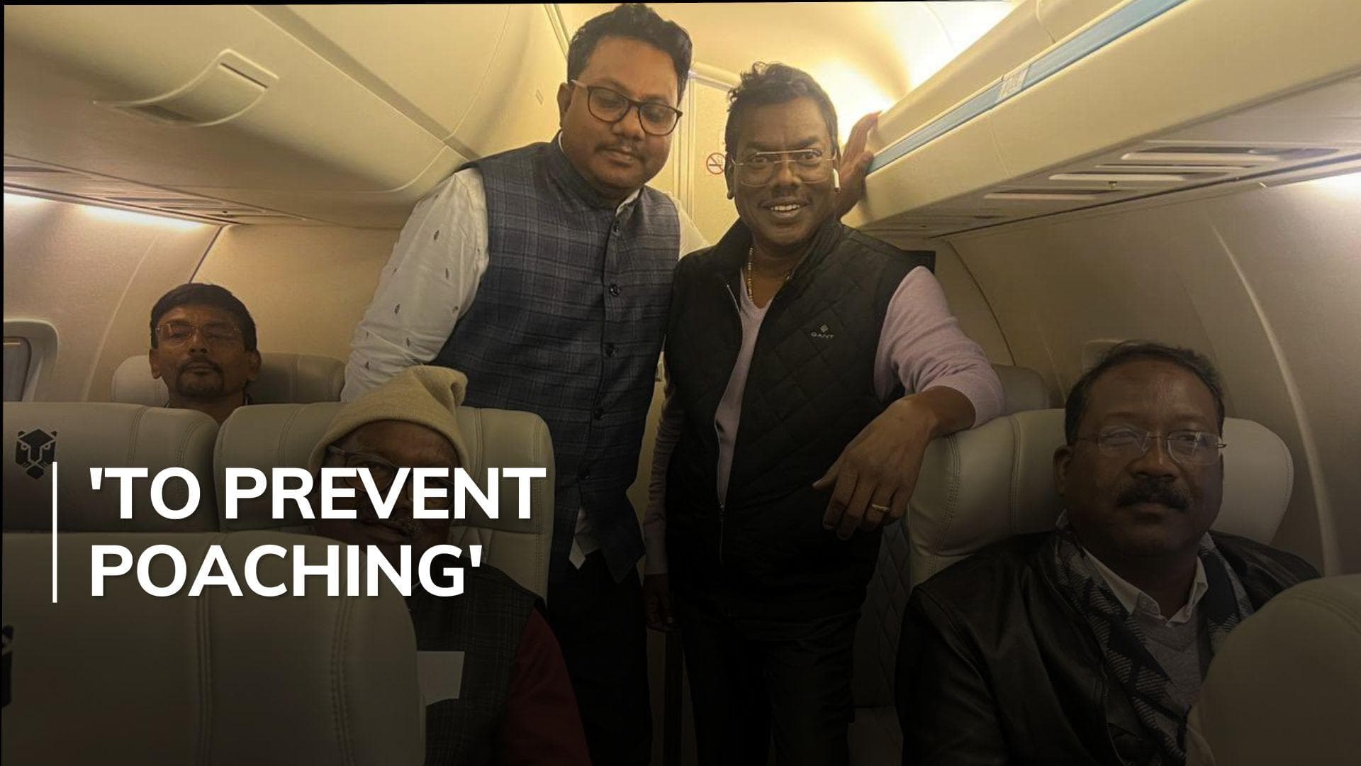 Ahead of Jharkhand floor test, ruling alliance MLAs arrive in Hyderabad 