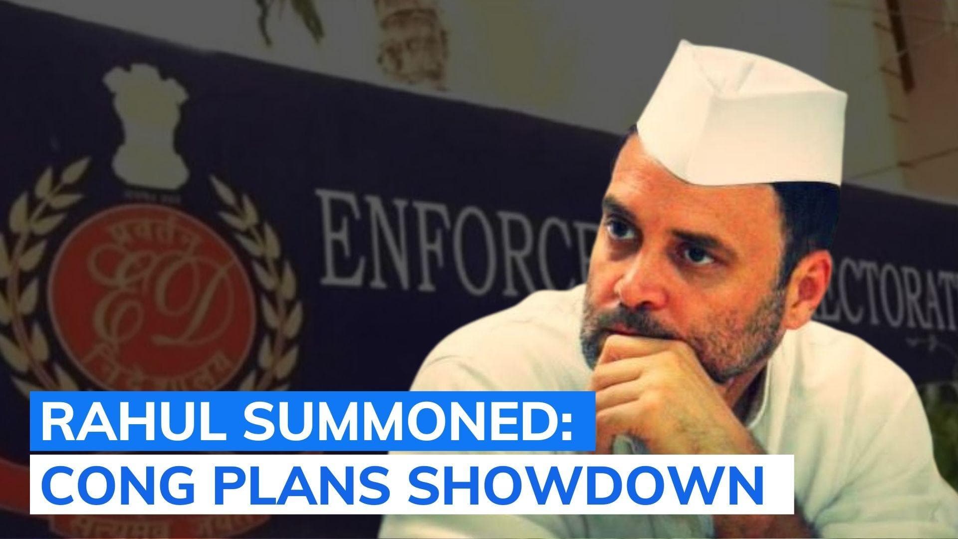 National Herald case: Rahul to appear before ED, Congress plans grand protest