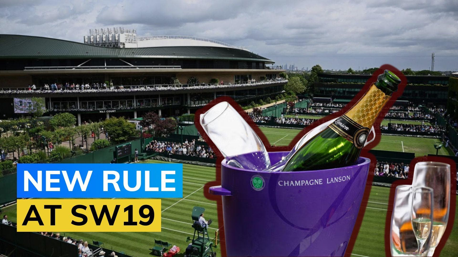 Wimbledon 2023: No champagne bottles to be popped during players' serves, warns umpire 