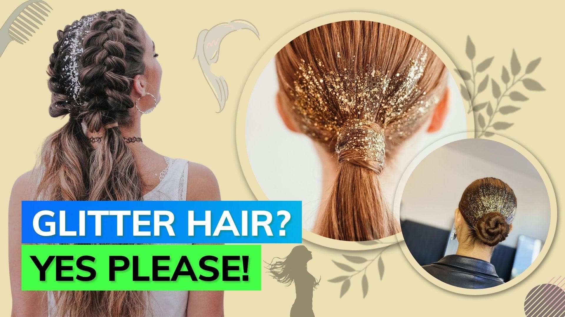 Move over hair tinsel, glitter hair is the new it thing you must try!