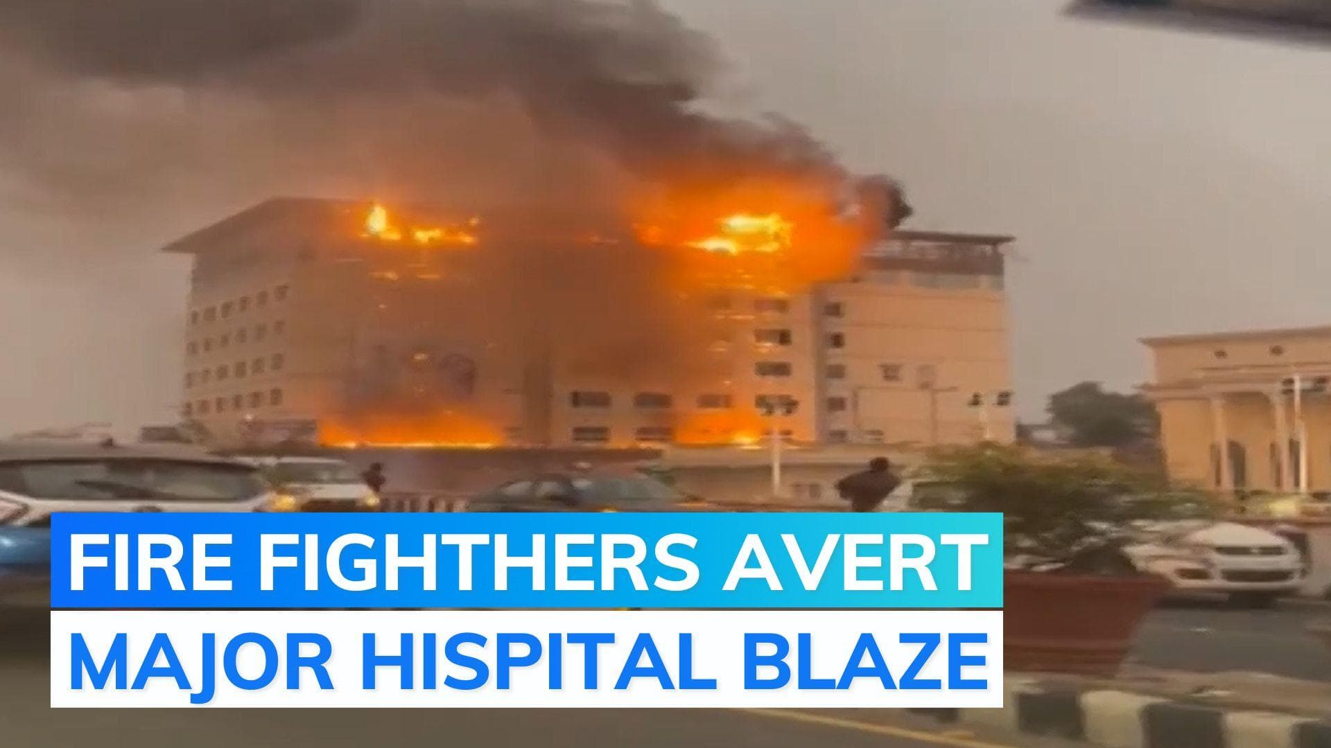 Fire breaks out at a hospital in Hyderabad, doused