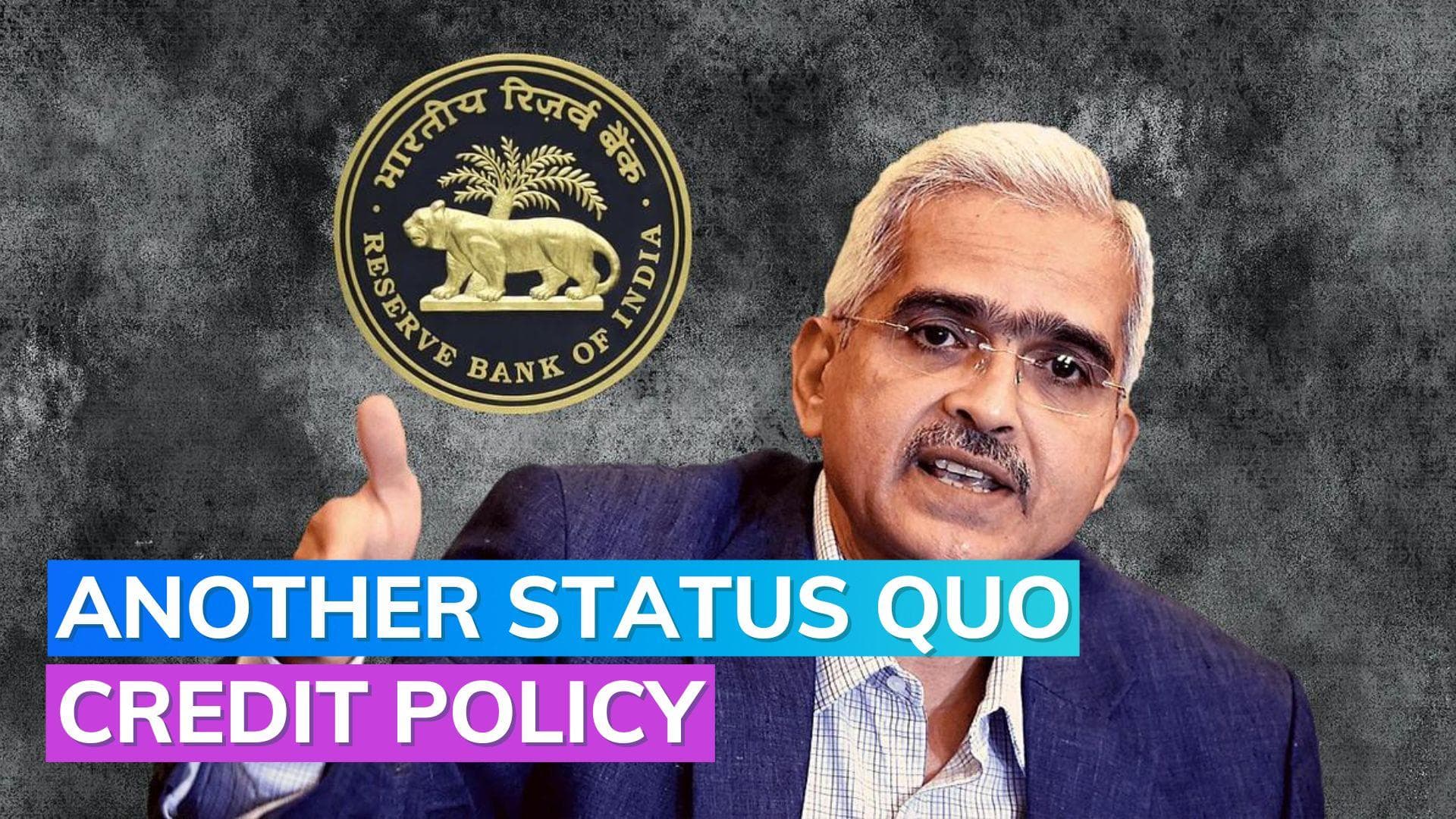 RBI Monetary Policy October 2023: Repo rate left unchanged at 6.5%