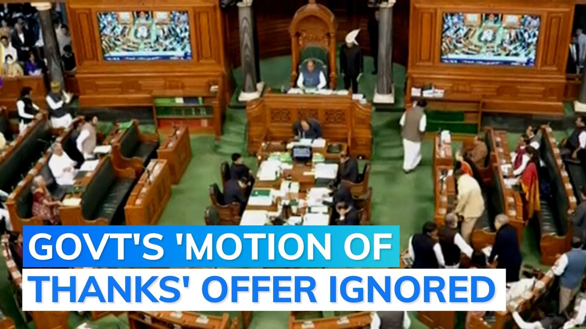 Adani row: Parliament adjourned for the day without any work as Opposition continues protest