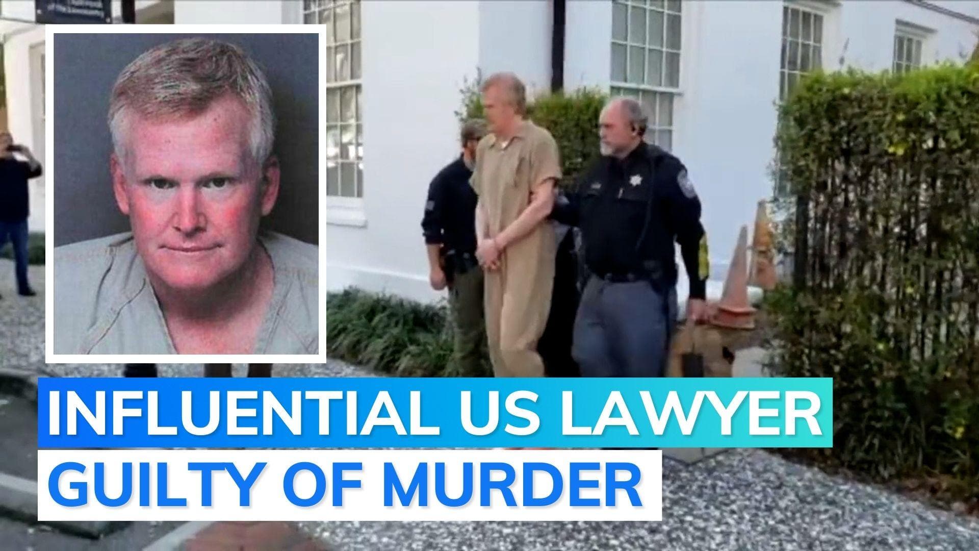 Double life sentence for US lawyer for killing wife, son