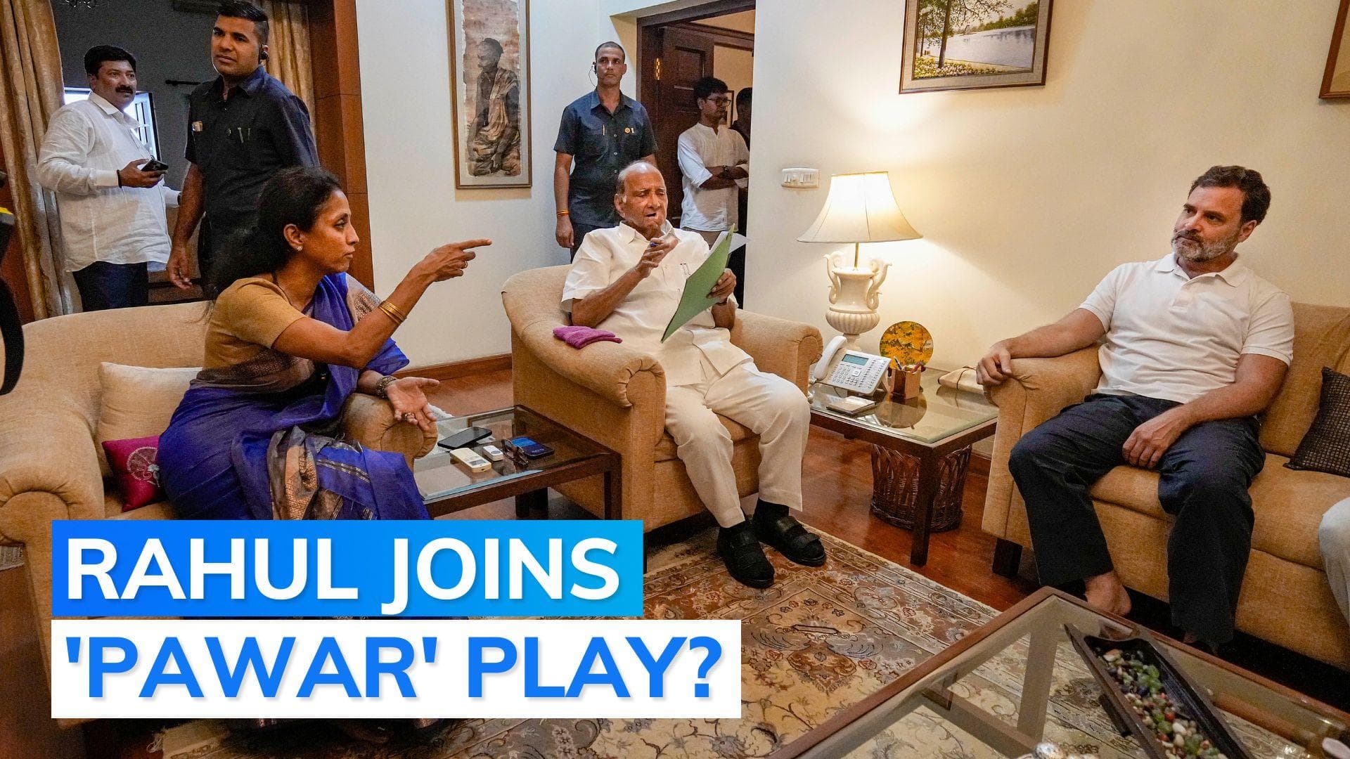 Amid NCP crisis, Rahul Gandhi meets Sharad Pawar 