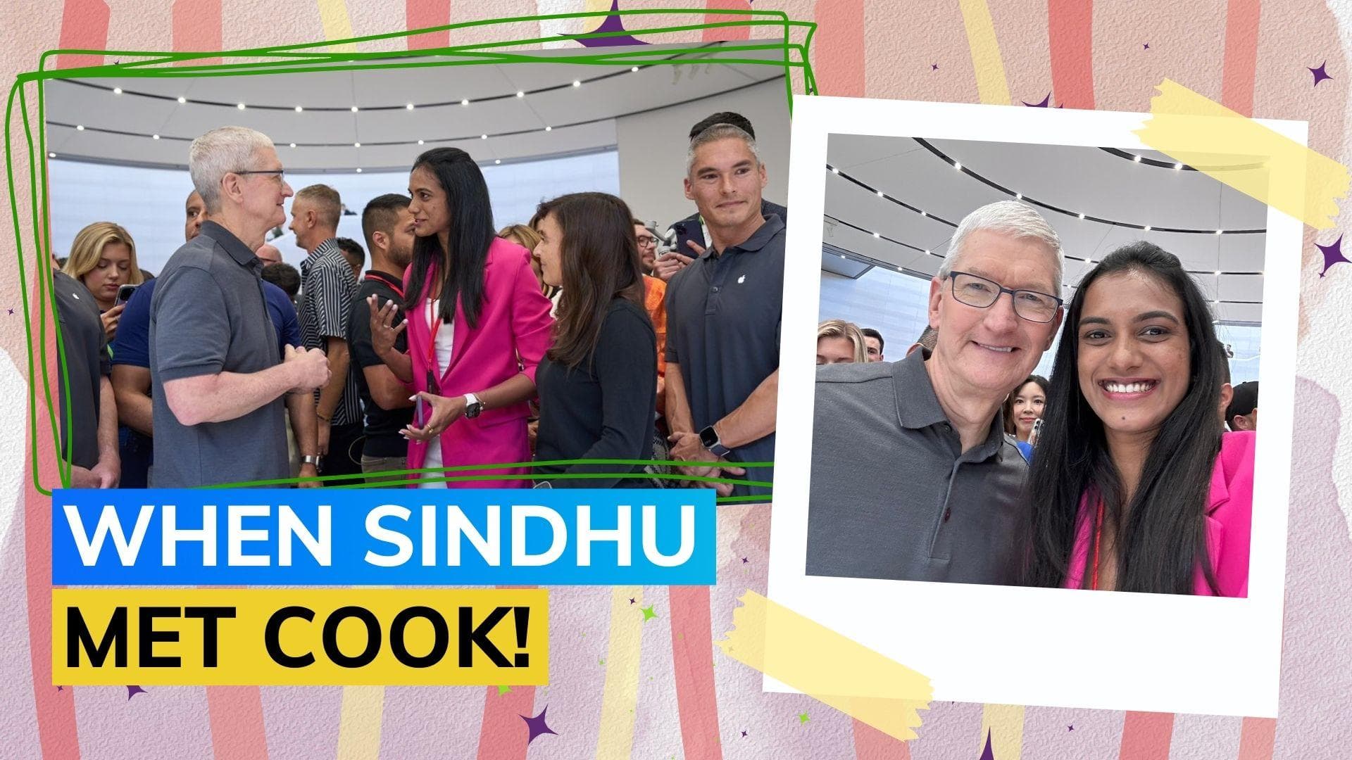 Watch: Ace shuttler PV Sindhu meets Apple CEO Tim Cook in California 