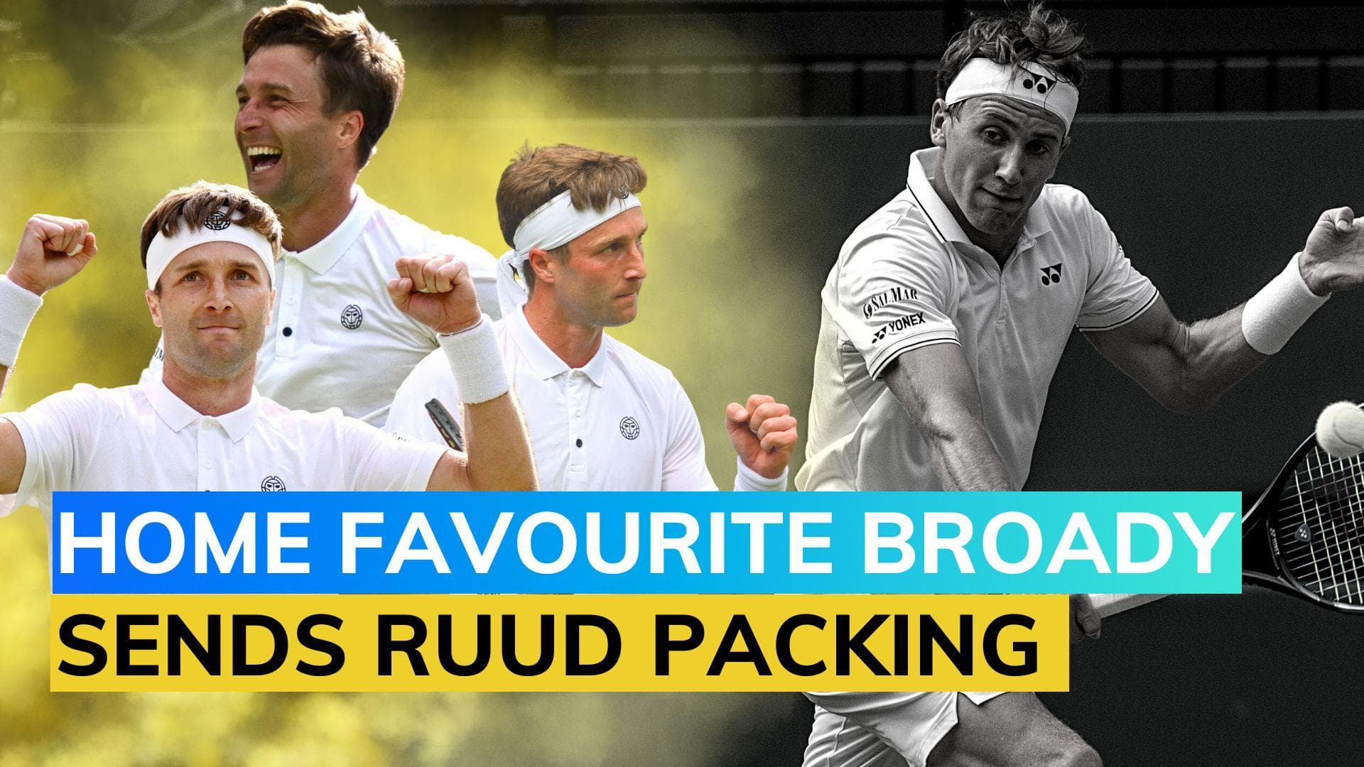 Wimbledon 2023: Liam Broady stuns fourth seed Casper Ruud in epic 5-set battle to reach 3rd round