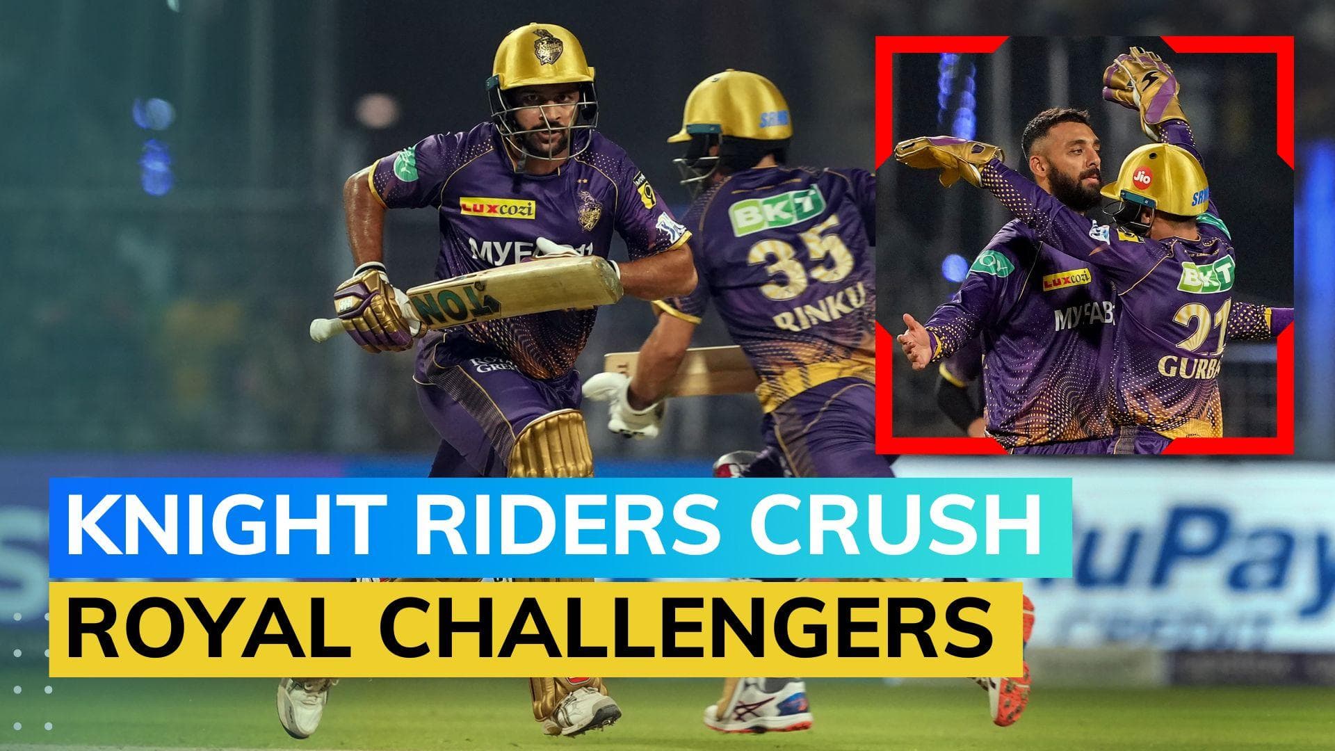 IPL 2023: KKR vs RCB - Kolkata spinners run riot as RCB crumble to 123-all out