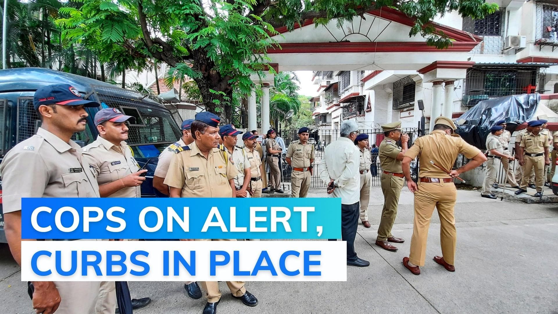 Maharashtra crisis: Cops at offices of political parties, leaders in Mumbai