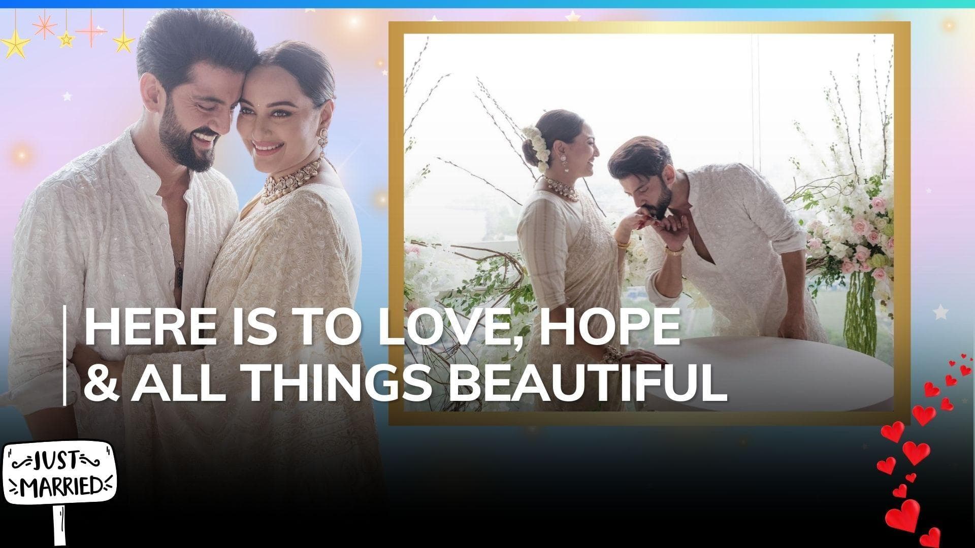 Sonakshi Sinha and Zaheer Iqbal are now officially married; see first pics from their intimate wedding 