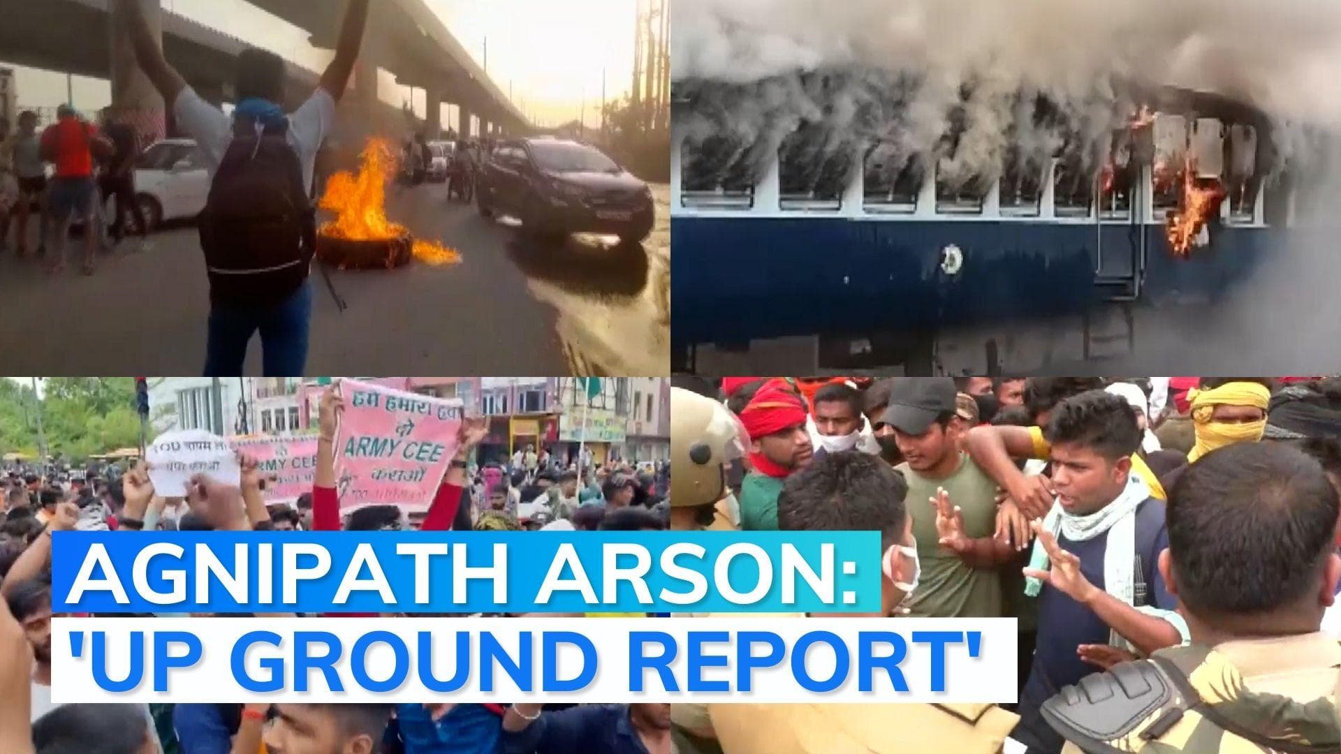 Agnipath protests rock Uttar Pradesh | On camera