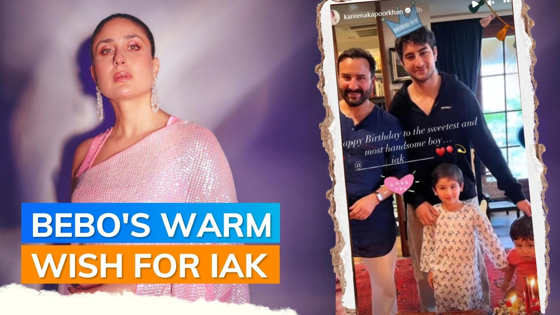 Kareena Kapoor Khan wishes 'sweetest' Ibrahim Ali Khan on his birthday