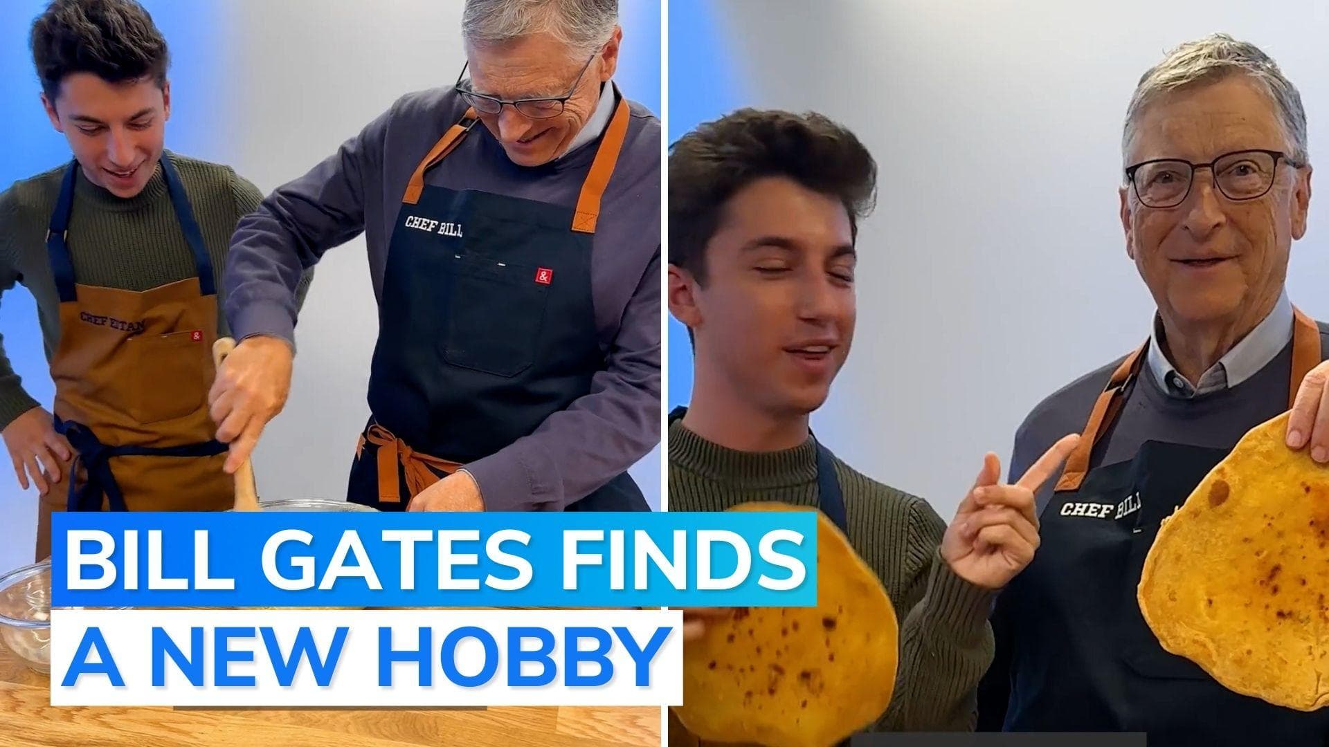 Watch: Bill Gates turns chef to make Indian 'rotis'