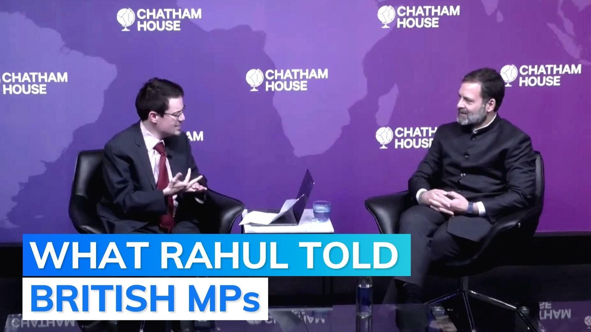 'Mikes in our Parliament are silenced': Rahul Gandhi in London