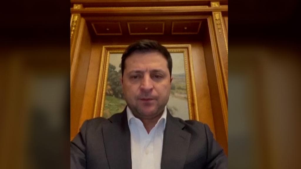Watch: Ukraine President speaks on Russia attack, says 'don't panic, help army'