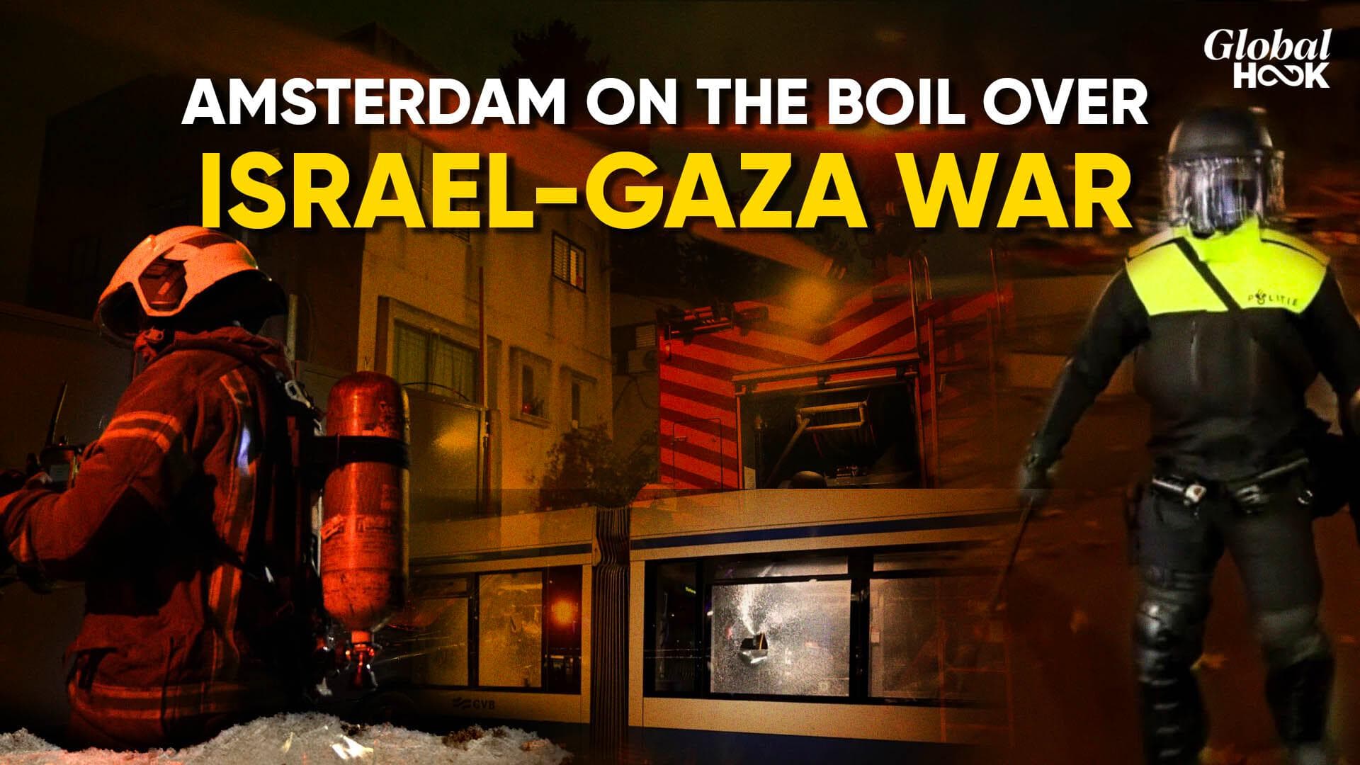 Protester Chants 'Cancer Jews', Group Sets Tram On Fire As Amsterdam Riots Continue