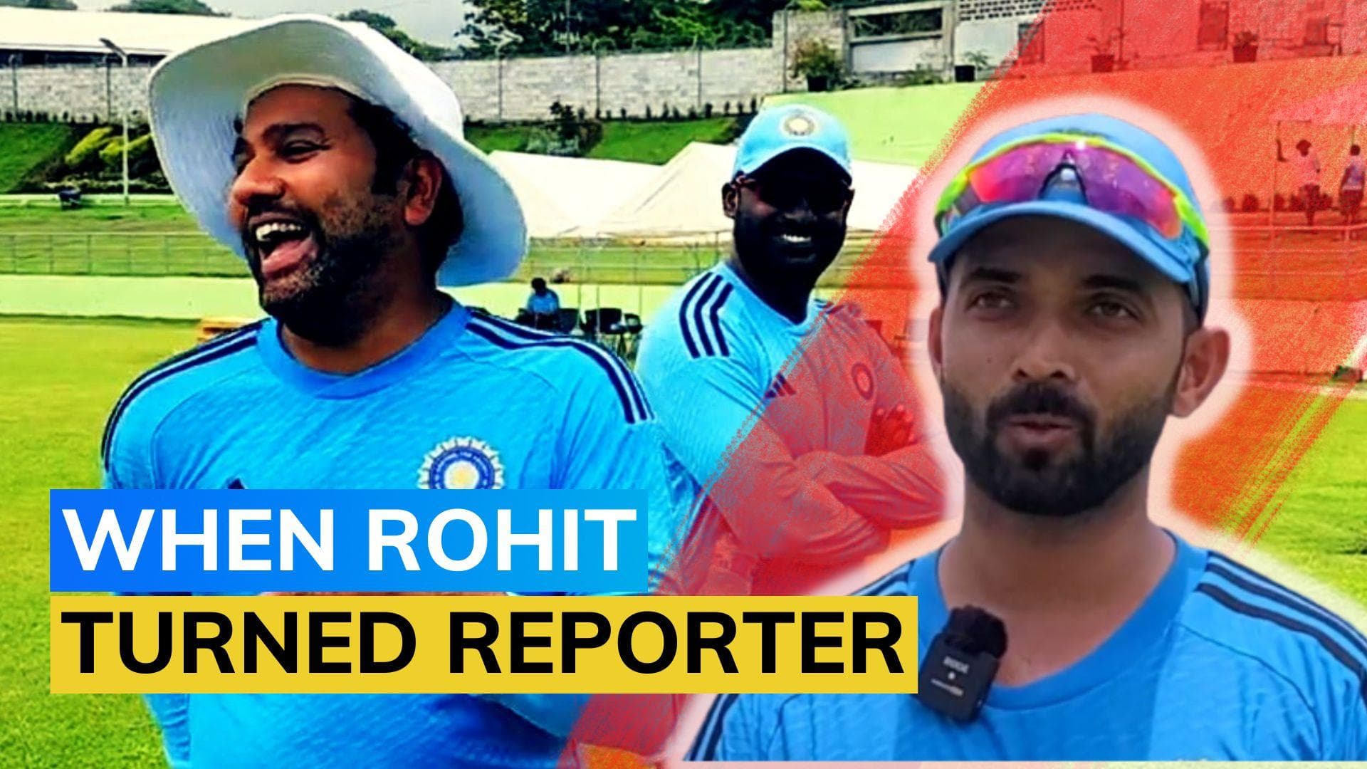 WI vs IND: Captain Rohit Sharma, deputy Ajinkya Rahane indulge in banter ahead of first Test | WATCH