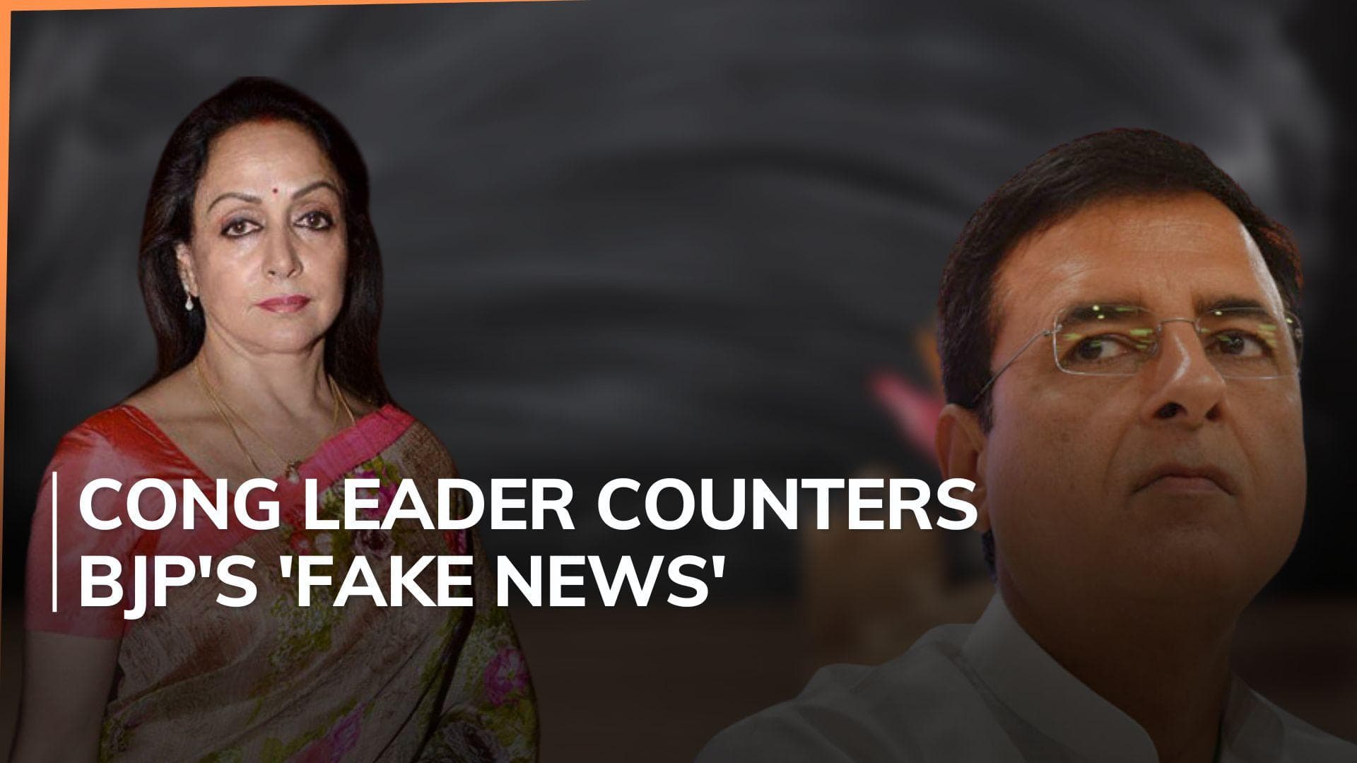 Randeep Surjewala hits back after BJP flags Congress leader's 'lick' remark on Hema Malini 