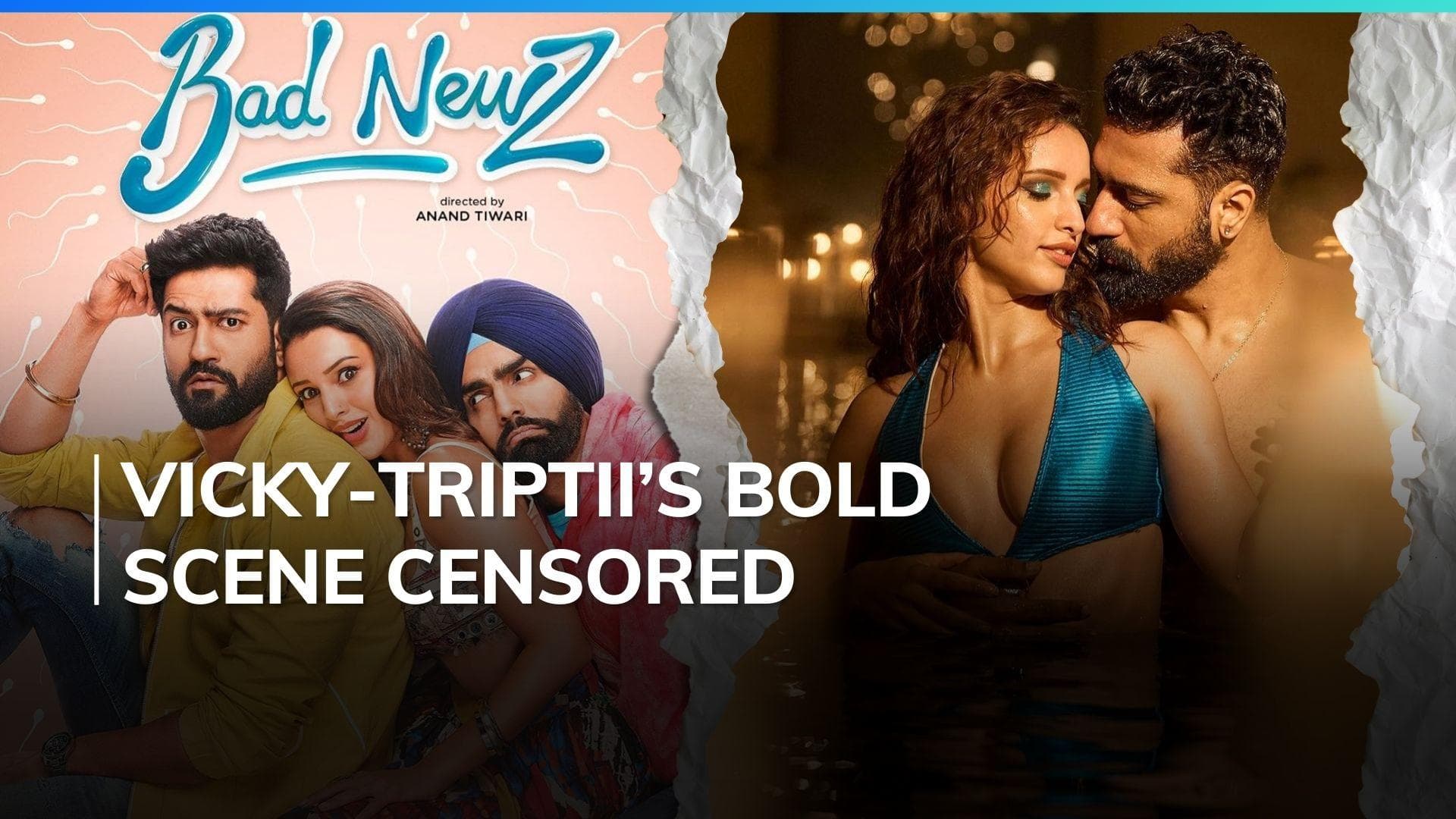 ‘Bad Newz’ makers asked to modify Vicky Kaushal and Triptii Dimri’s 27 second kiss scene 