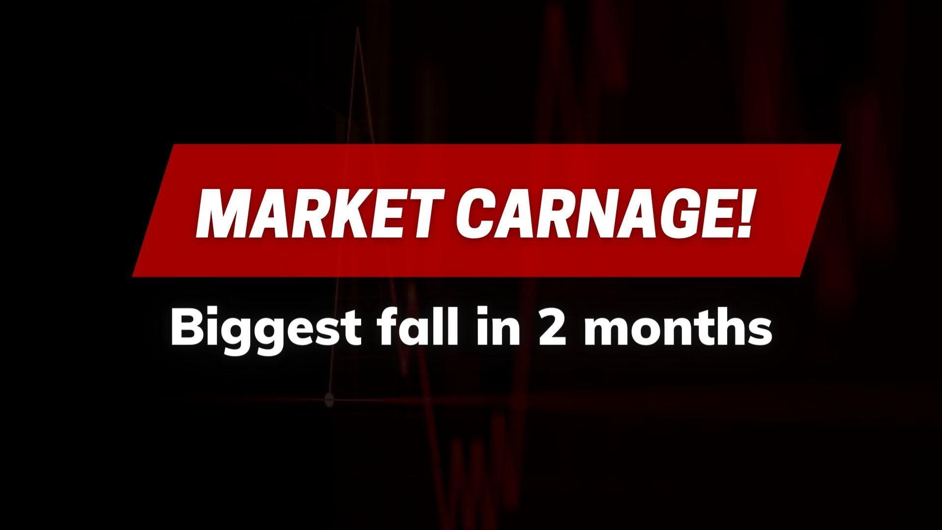 Markets at close: Terrible Thursday, biggest single-day fall in 2 months
