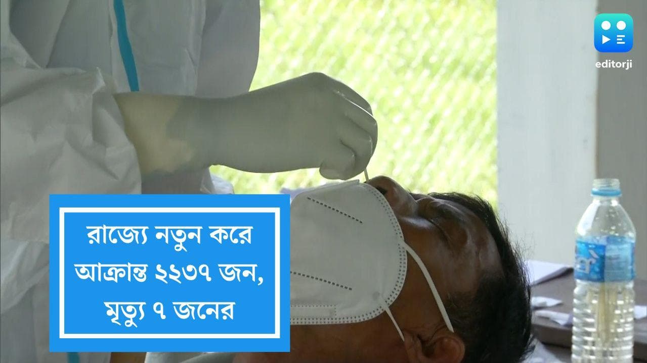 West Bengal Covid Update: রাজ্যে নতুন করে কোভিডে আক্রান্ত ২২৩৭ জন, মৃত্যু ৭ জনের