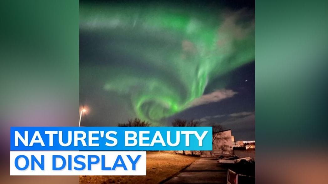 Watch: Northern Lights dazzle Iceland's sky