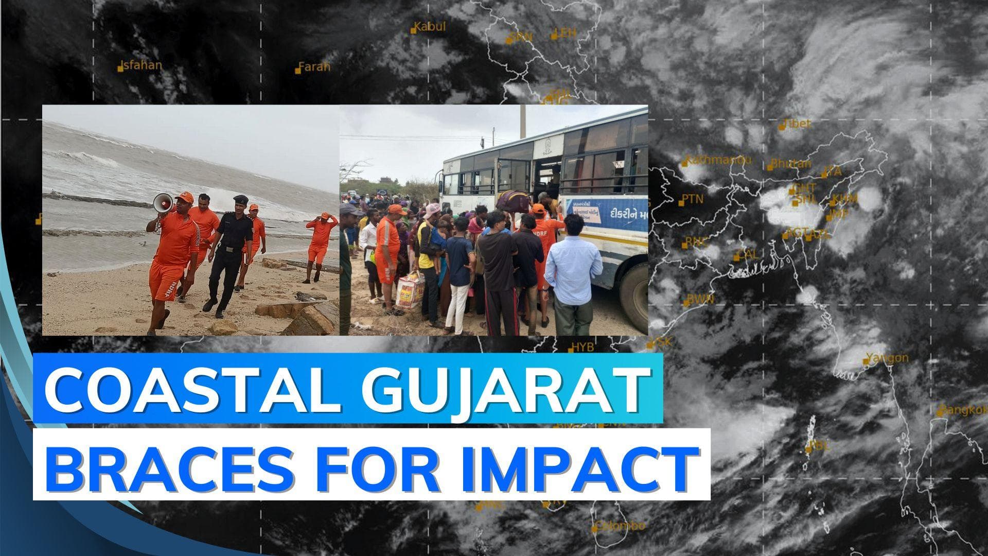 Cyclone Biparjoy to hit Gujarat coast soon, over 1 lakh evacuated