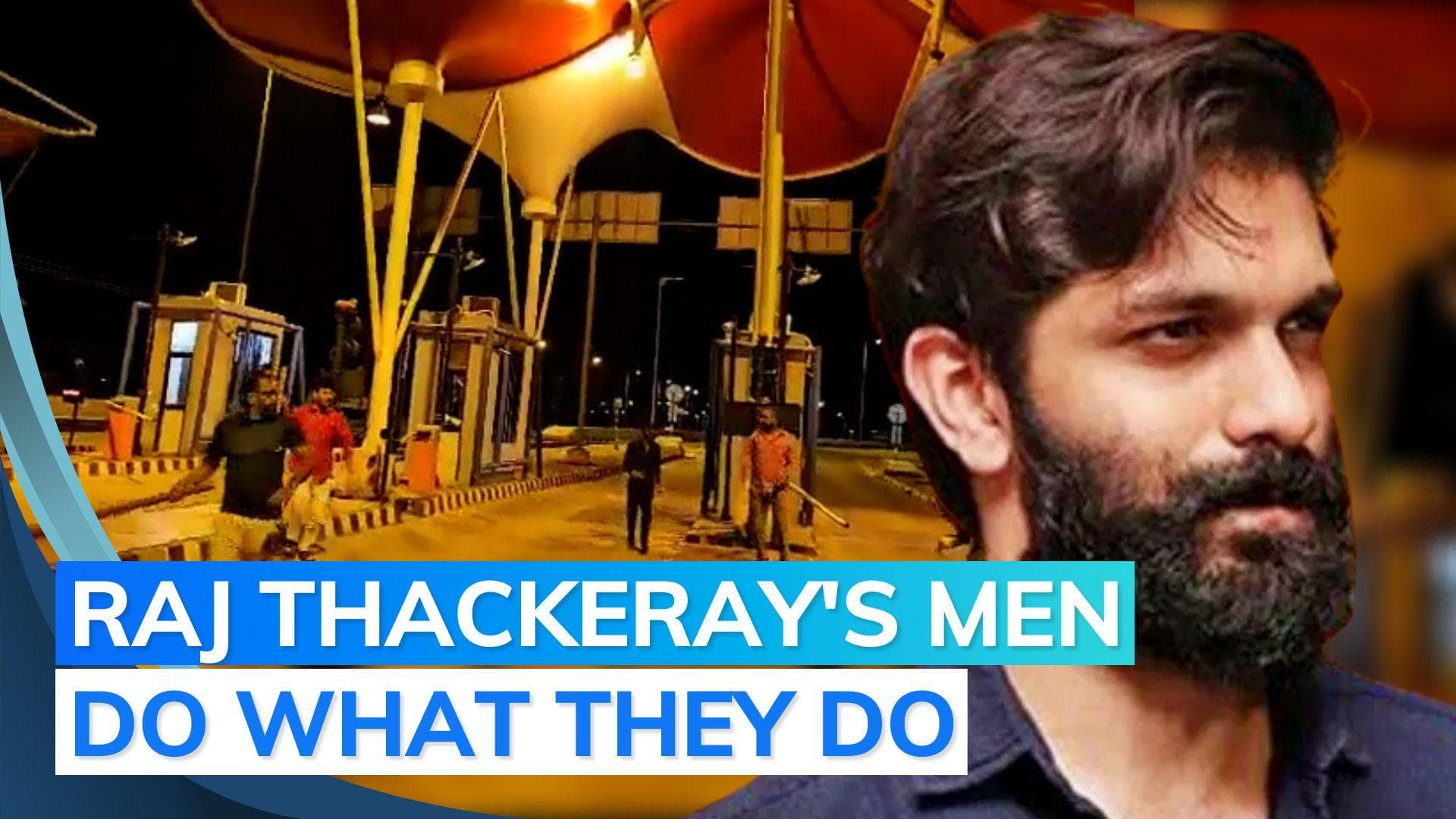 Video: MNS workers ransack toll plaza after car of Raj Thackeray's son is stopped