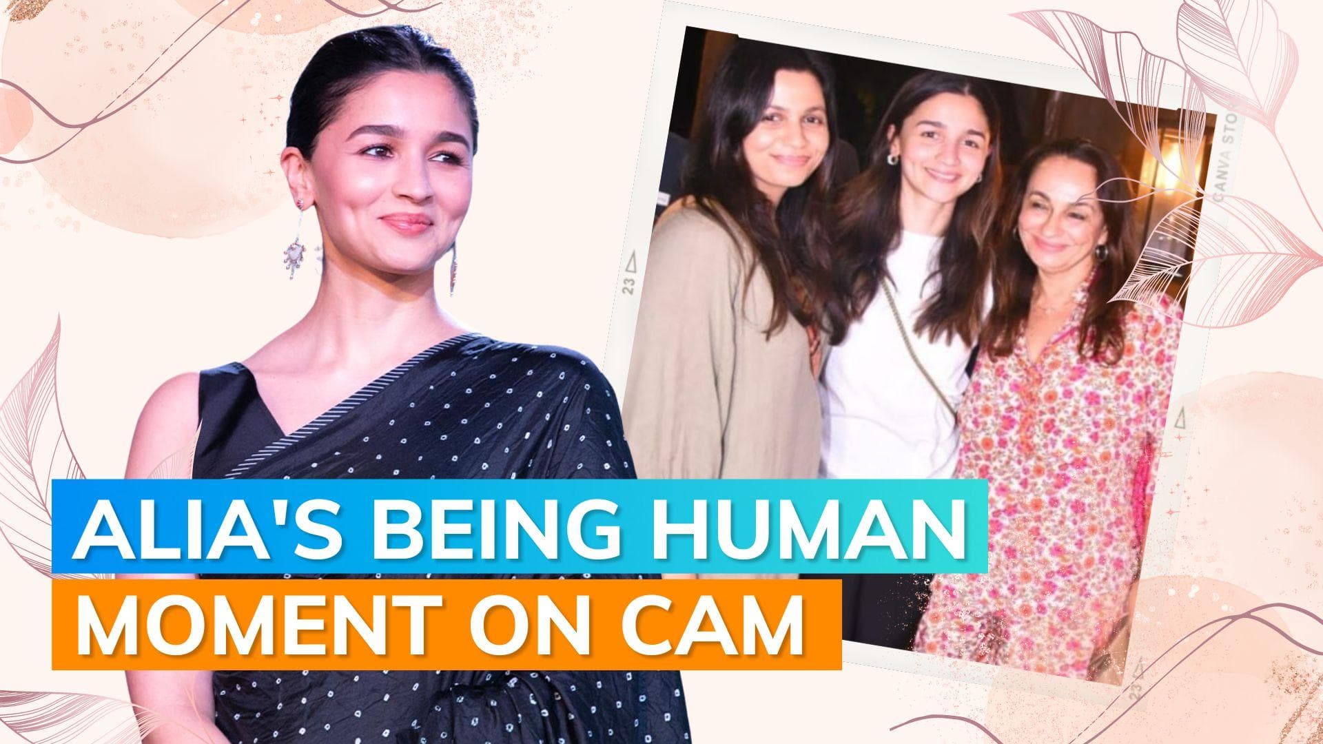 Alia Bhatt on dinner date with Soni Razdan, Shaheen Bhatt; asks cameraman to pick his slipper | Watch