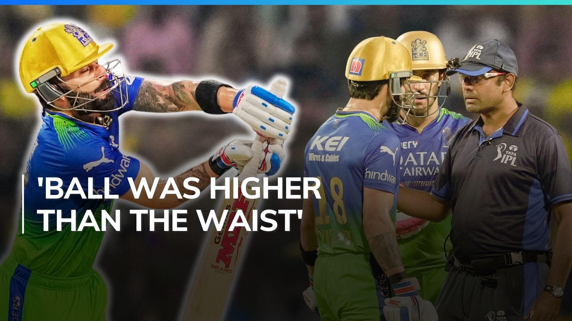 Faf du Plessis expresses disagreement with the way Virat Kohli was given out | IPL 2024, KKR vs RCB