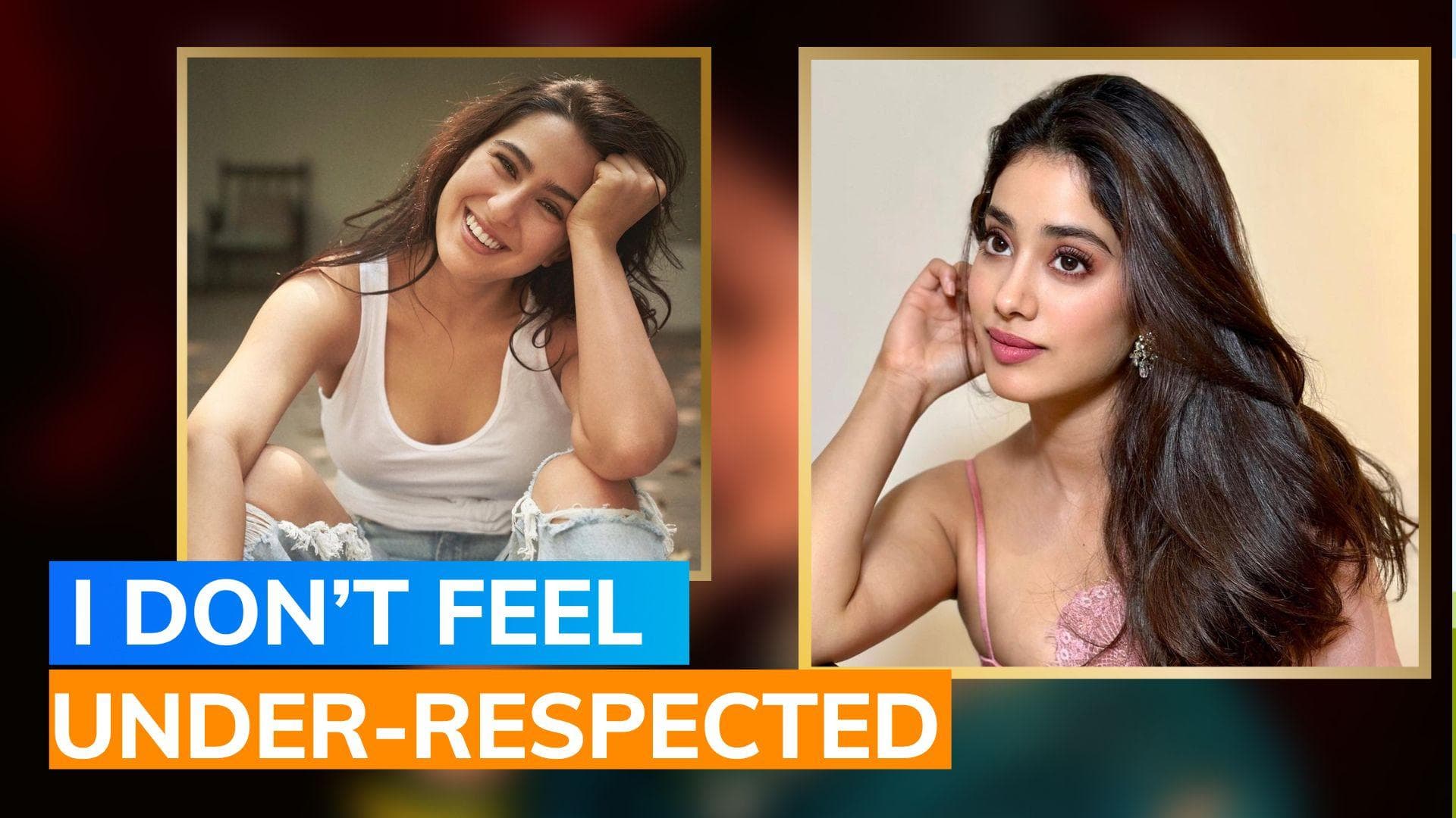 Sara Ali Khan disagrees with Janhvi Kapoor's statement that she didn't get respect
