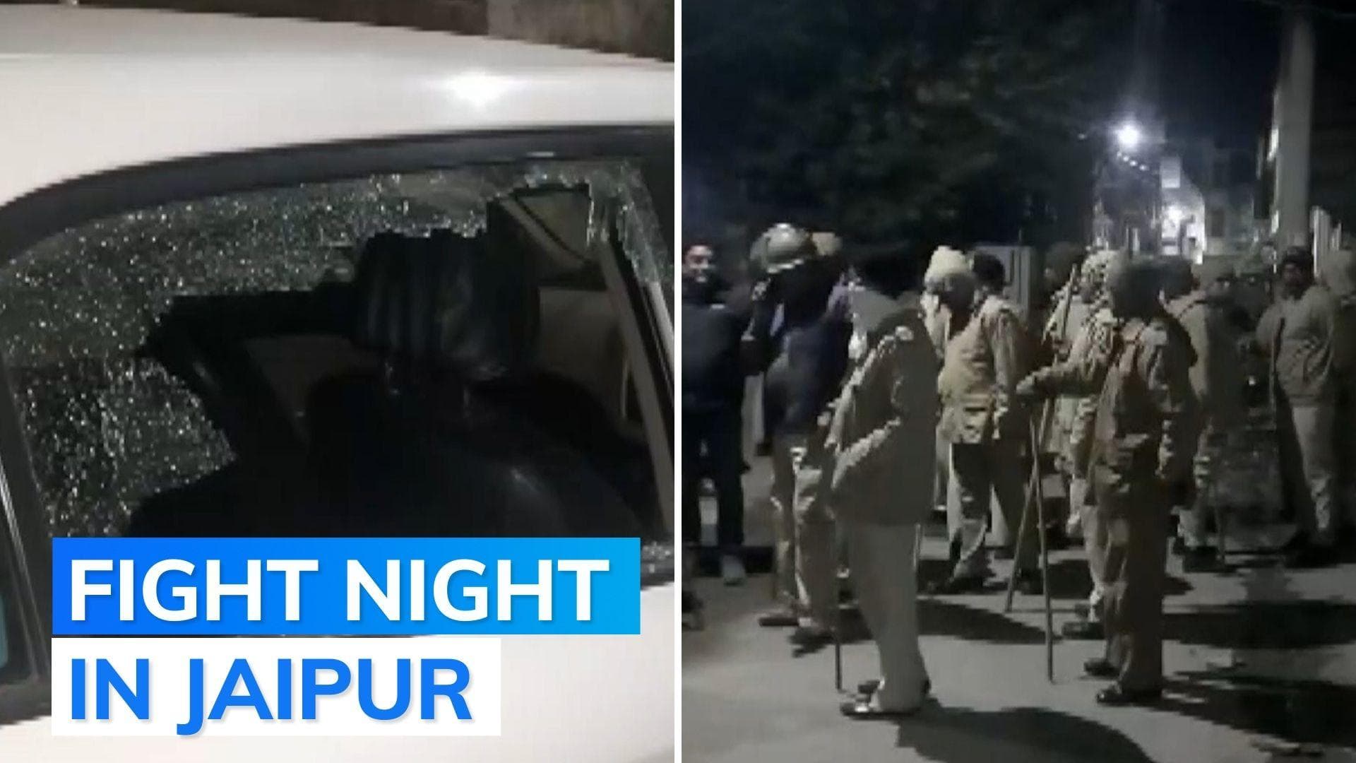 Watch: violent fight, cars damaged in Rajasthan's Jaipur as 2 groups clash over alleged molestation